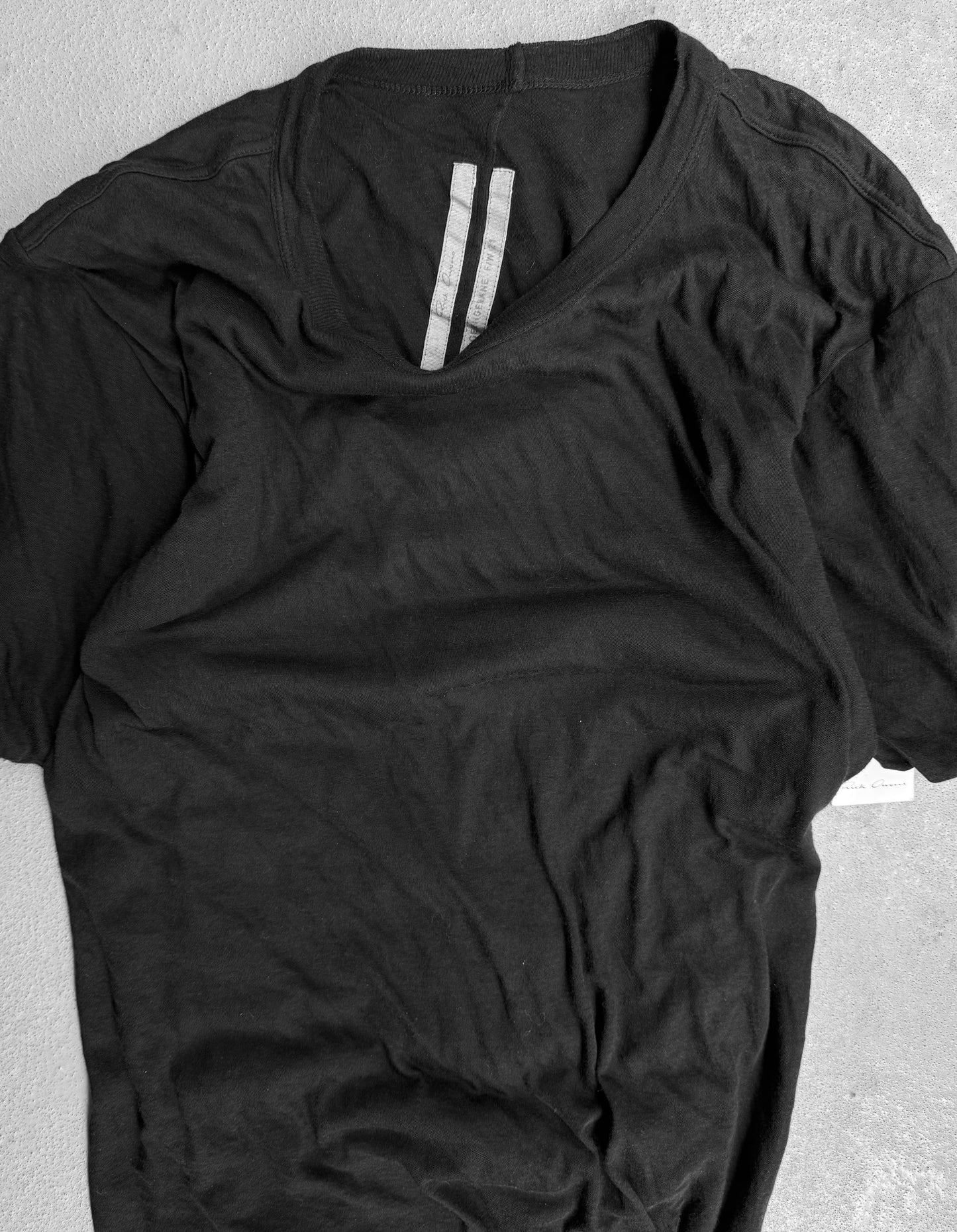 Rick Owens AW21 “GETHSEMANE” Black Double-layered T-shirt