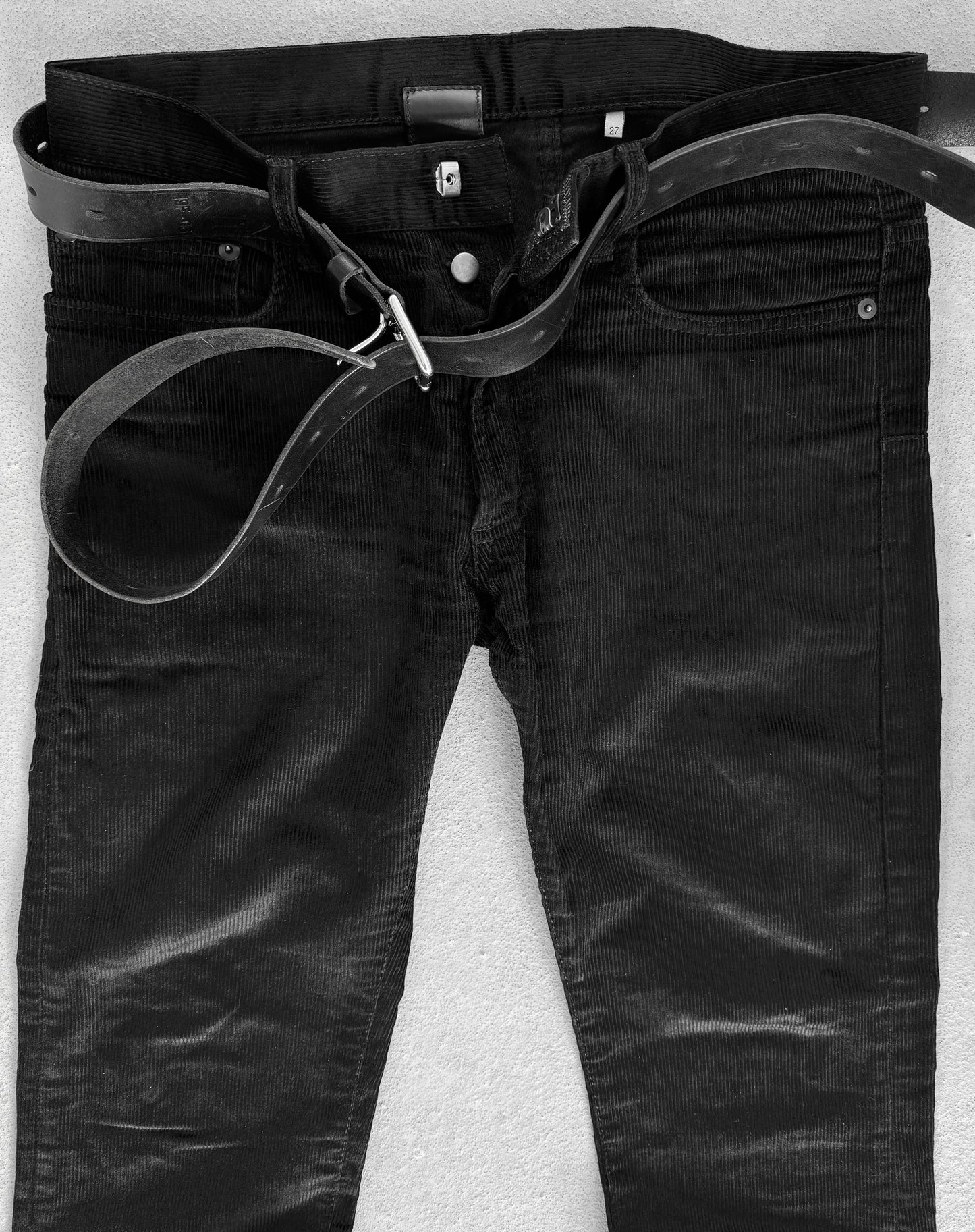 DIOR HOMME by Hedi Slimane AW07 “NAVIGATE” Waxed Velvet Corduroy Skinny Pants