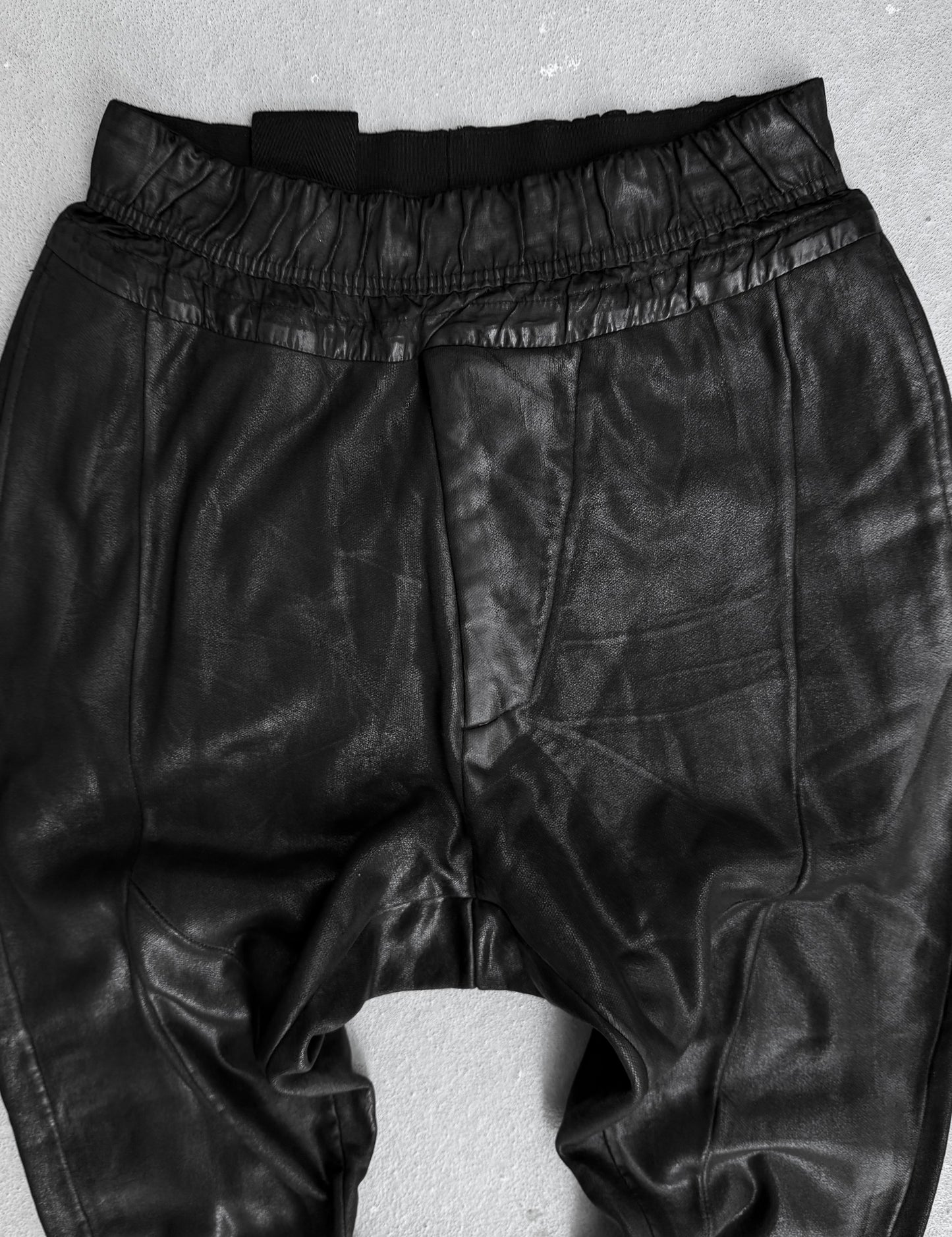Julius_7 SS16 "Angel_s;" Coated Cotton Sweatpants