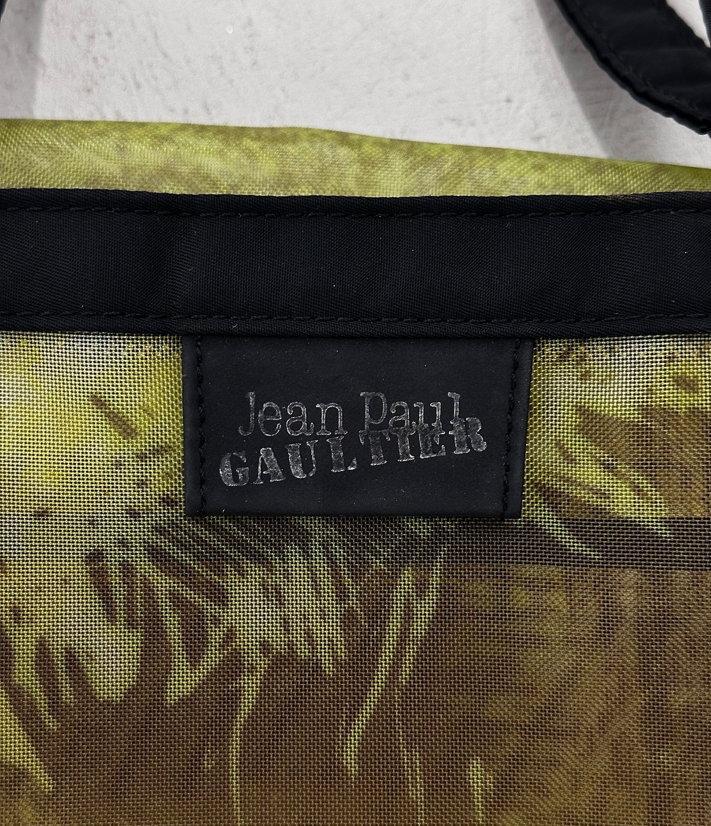 Jean-Paul GAULTIER Early 00s “Psychedelic” Nylon Mesh Tote Bag