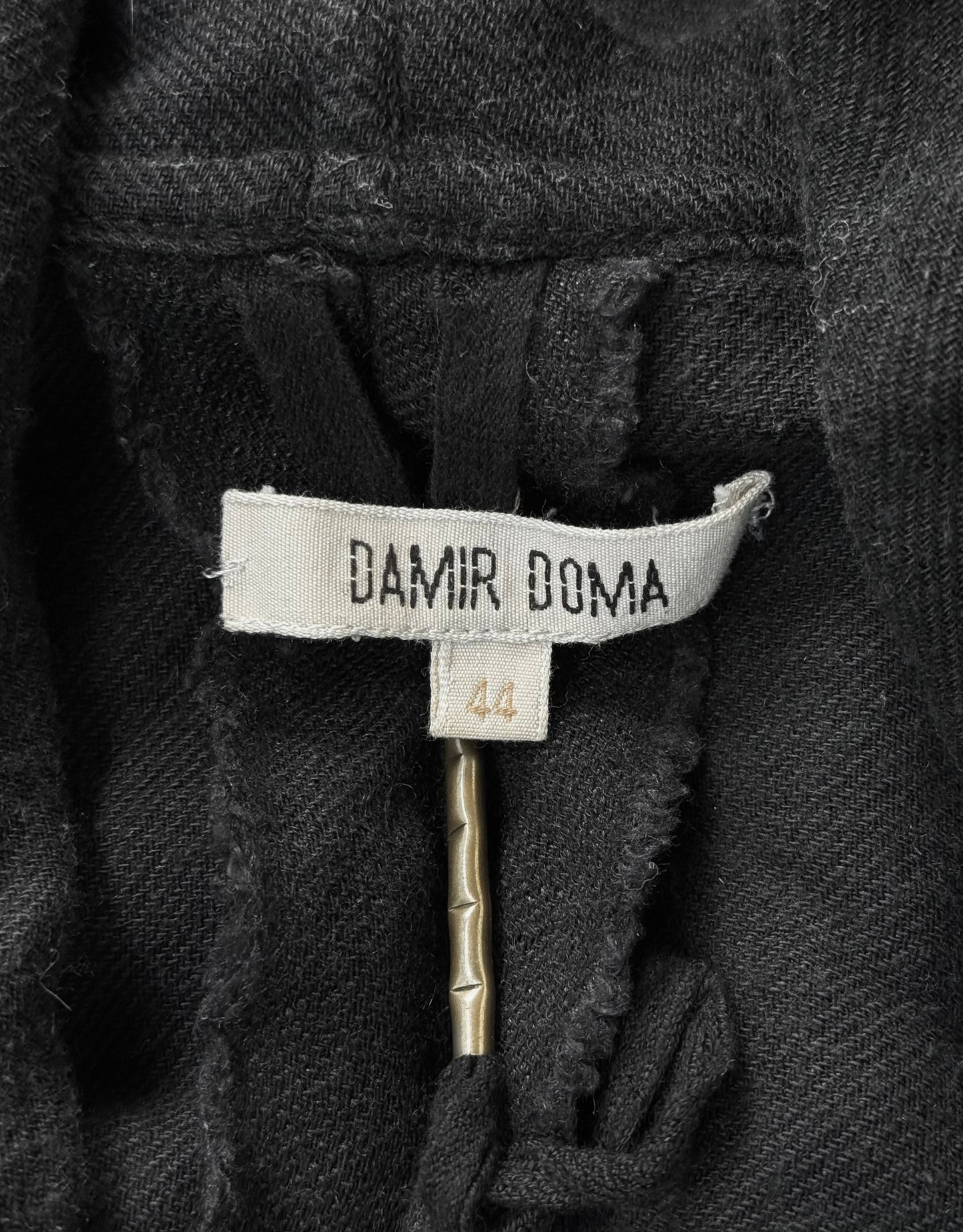 DAMIR DOMA AW10 Black Wool-blend Robe Infinity Cardigan