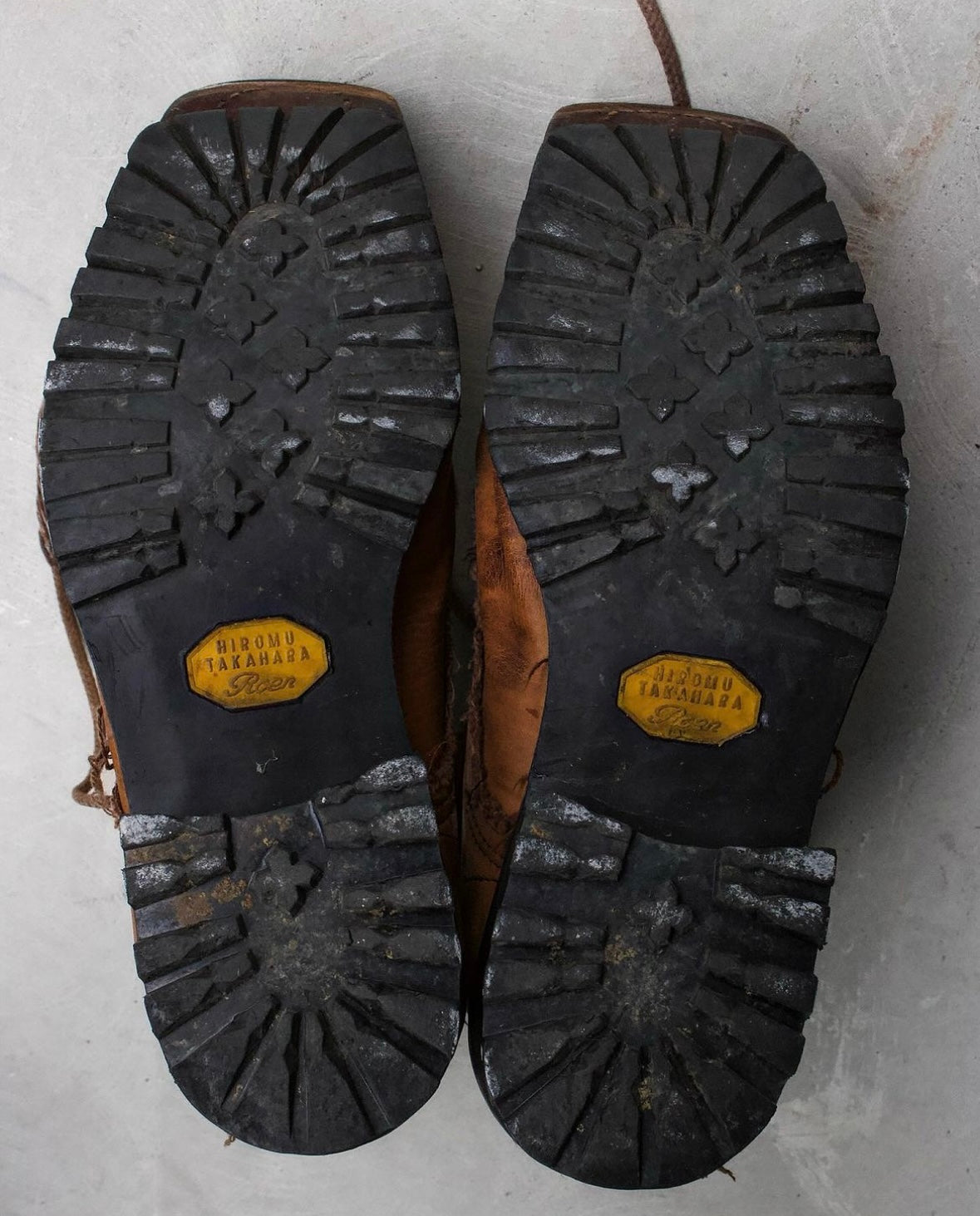 roen by Hiromu Takahara Early 00s Distressed Leather Hybrid Lace-Up Pirate Boots