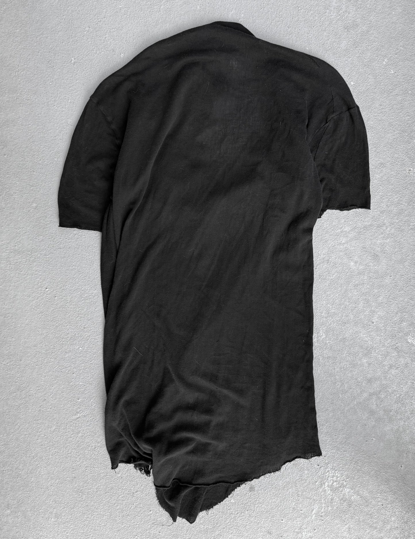 DAMIR DOMA AW10 Asymmetric Distressed Raw Hem T-Shirt