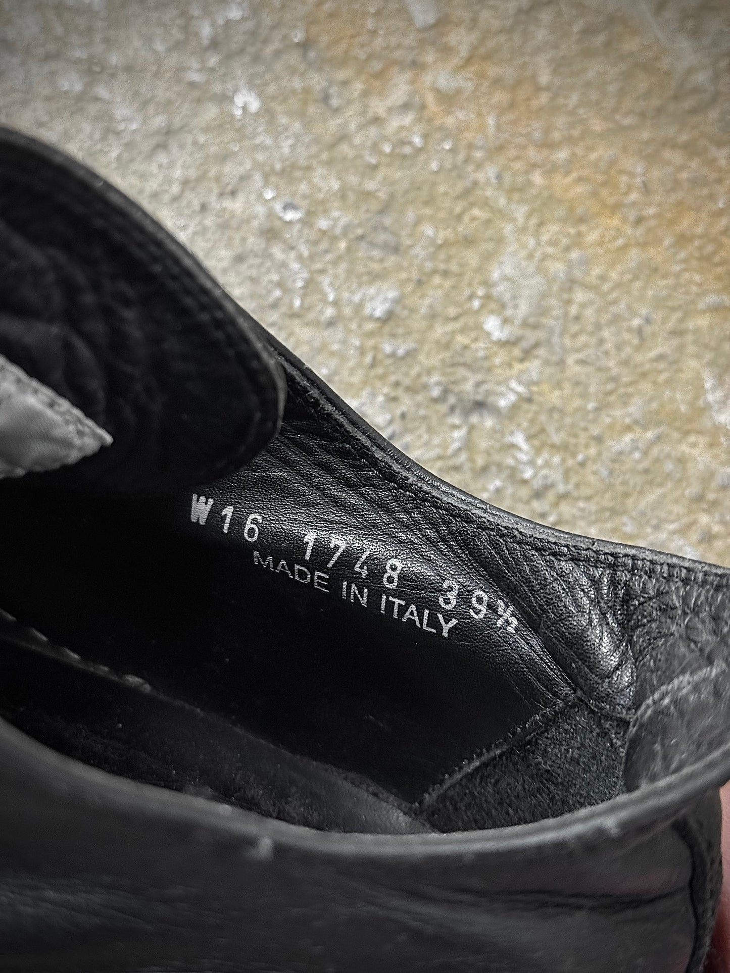 Rick Owens AW16 "MASTODON" Low-top Ramones Calf Leather Sneakers