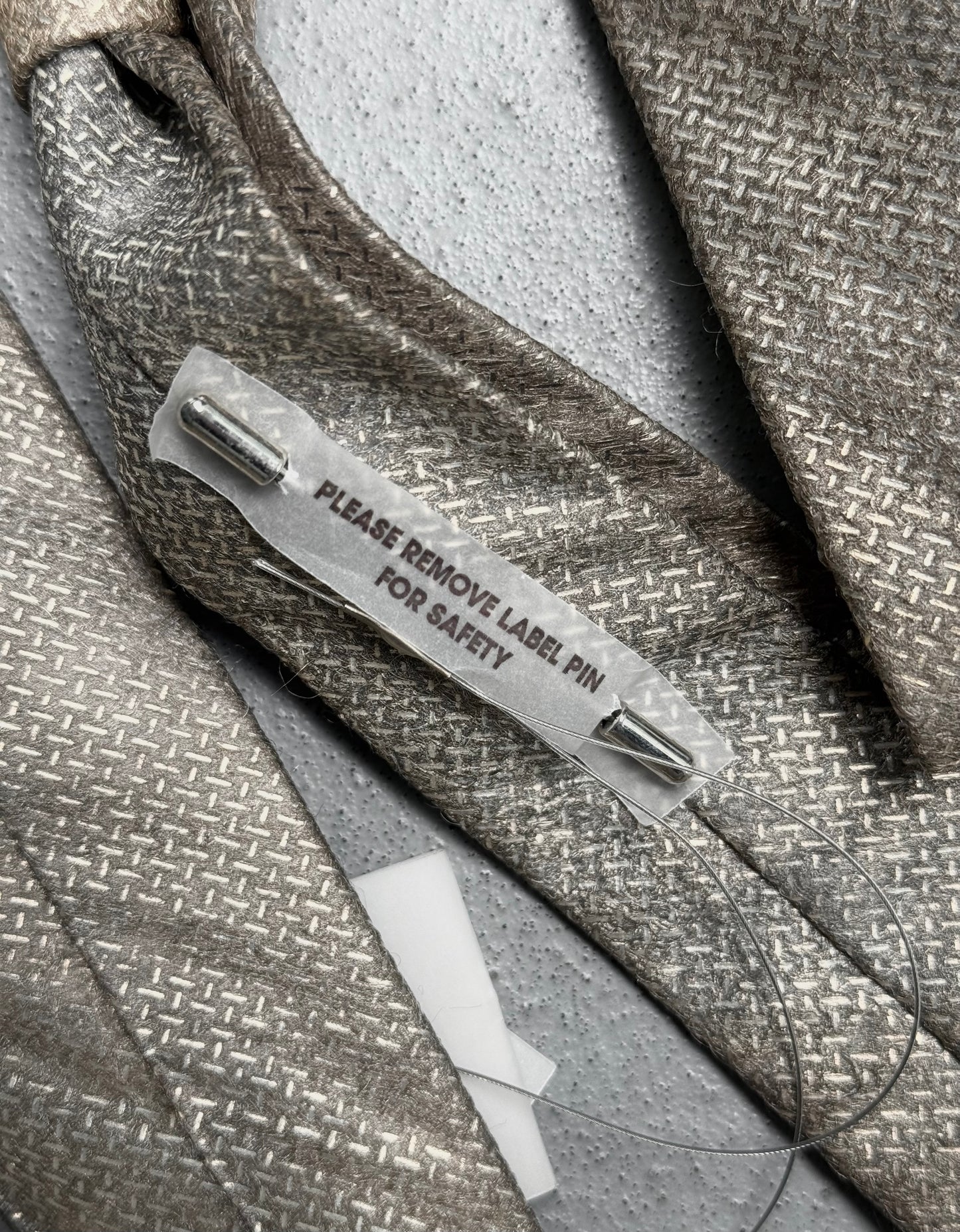 DEEPTI Collection °025 .925 Silver Plated ‘A-197’ Hand-Stitched Tie