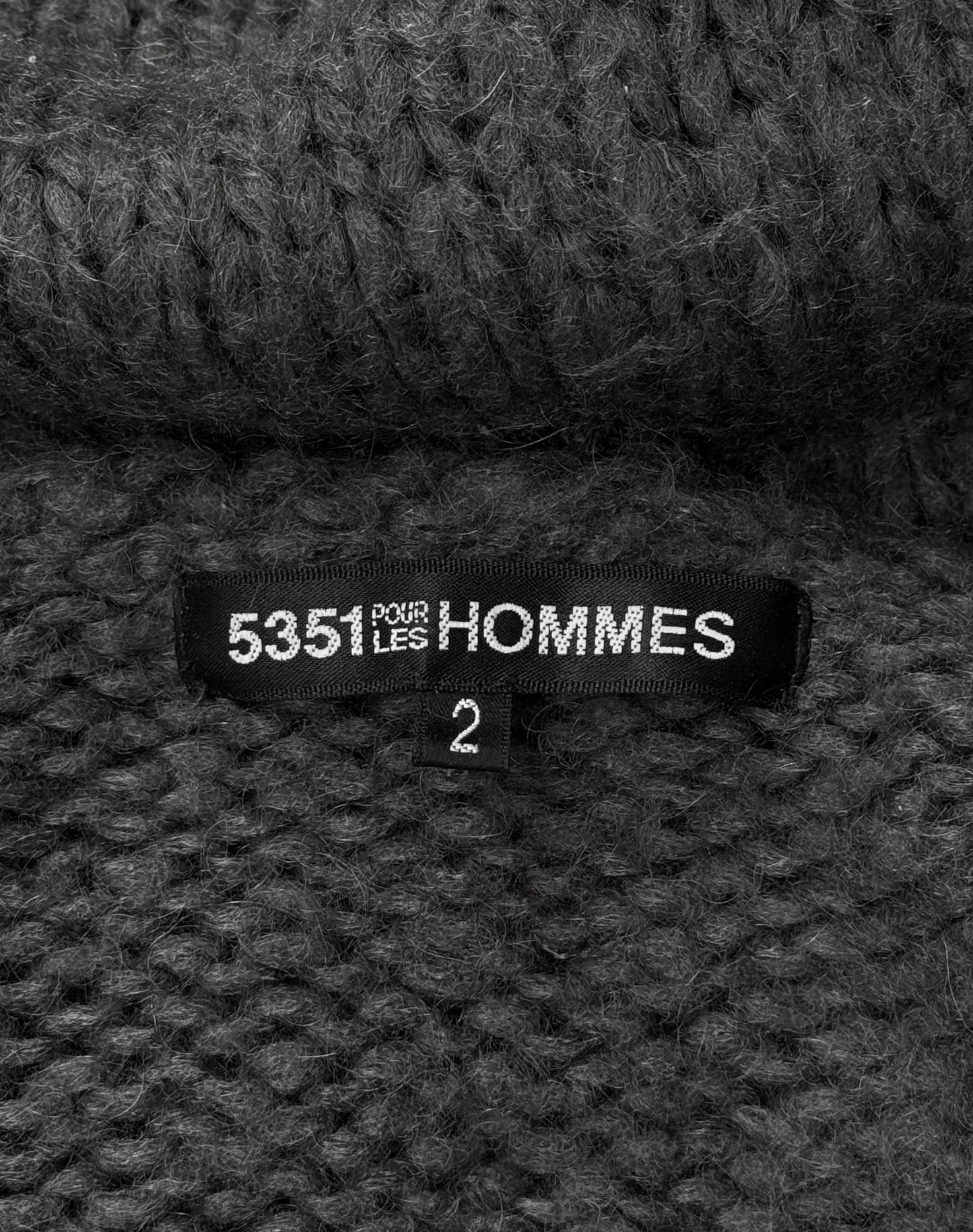 5351 Pour Les Hommes Early 00s Distressed Fringe Knit Sweater