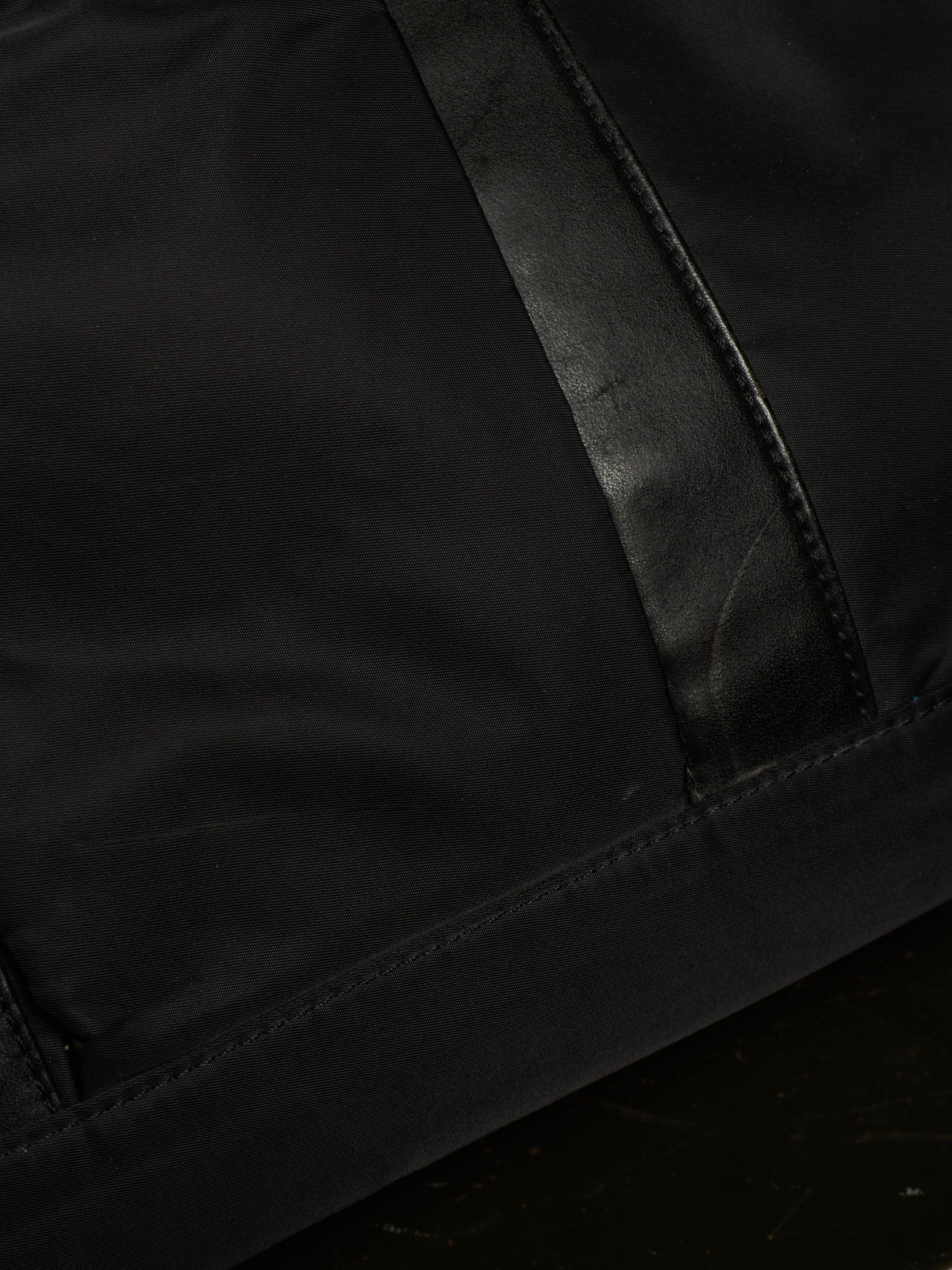 cornelian taurus by daisuke iwanaga SS22 'co22sstt020' Black Nylon Cow Leather Tool Tote Bag