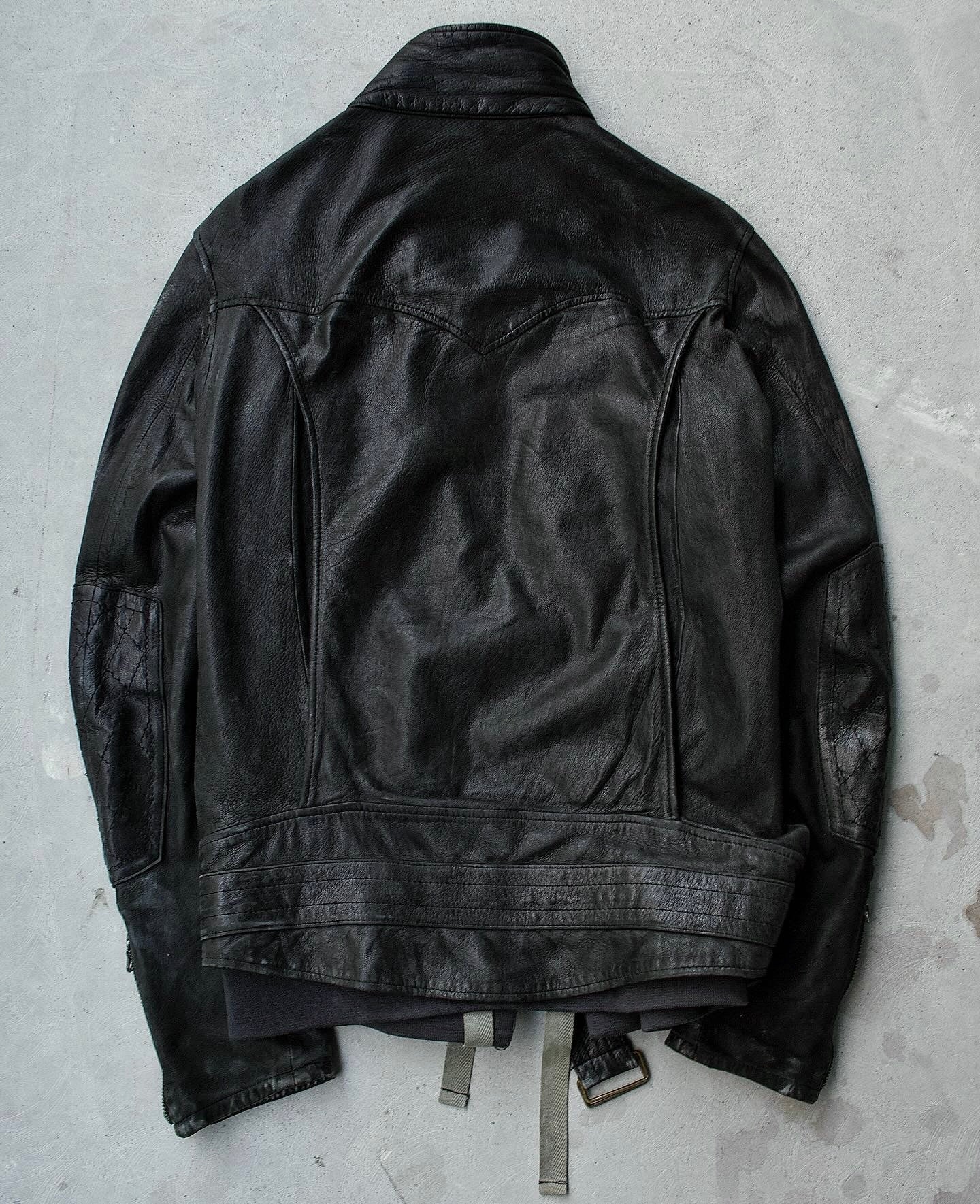MiharaYasuhiro AW08 Reconstructed Multi-zip Deerskin Leather Jacket
