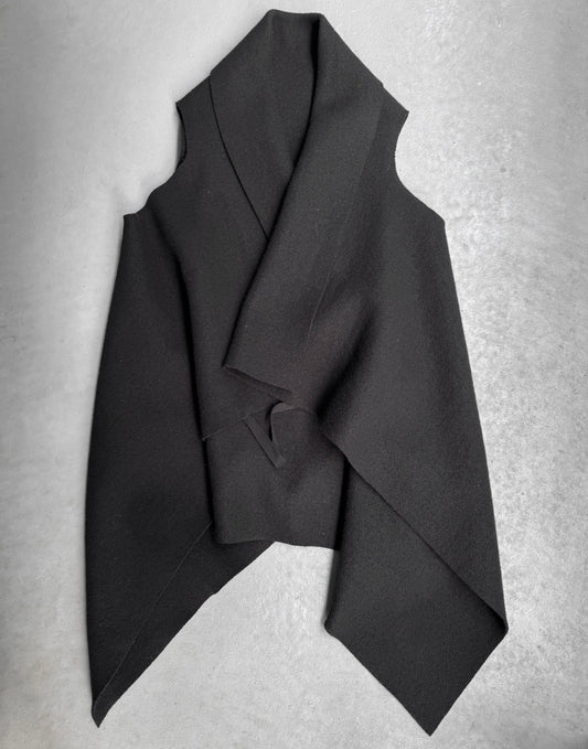Boris Bidjan Saberi AW16 Boiled Wool Draped Vest