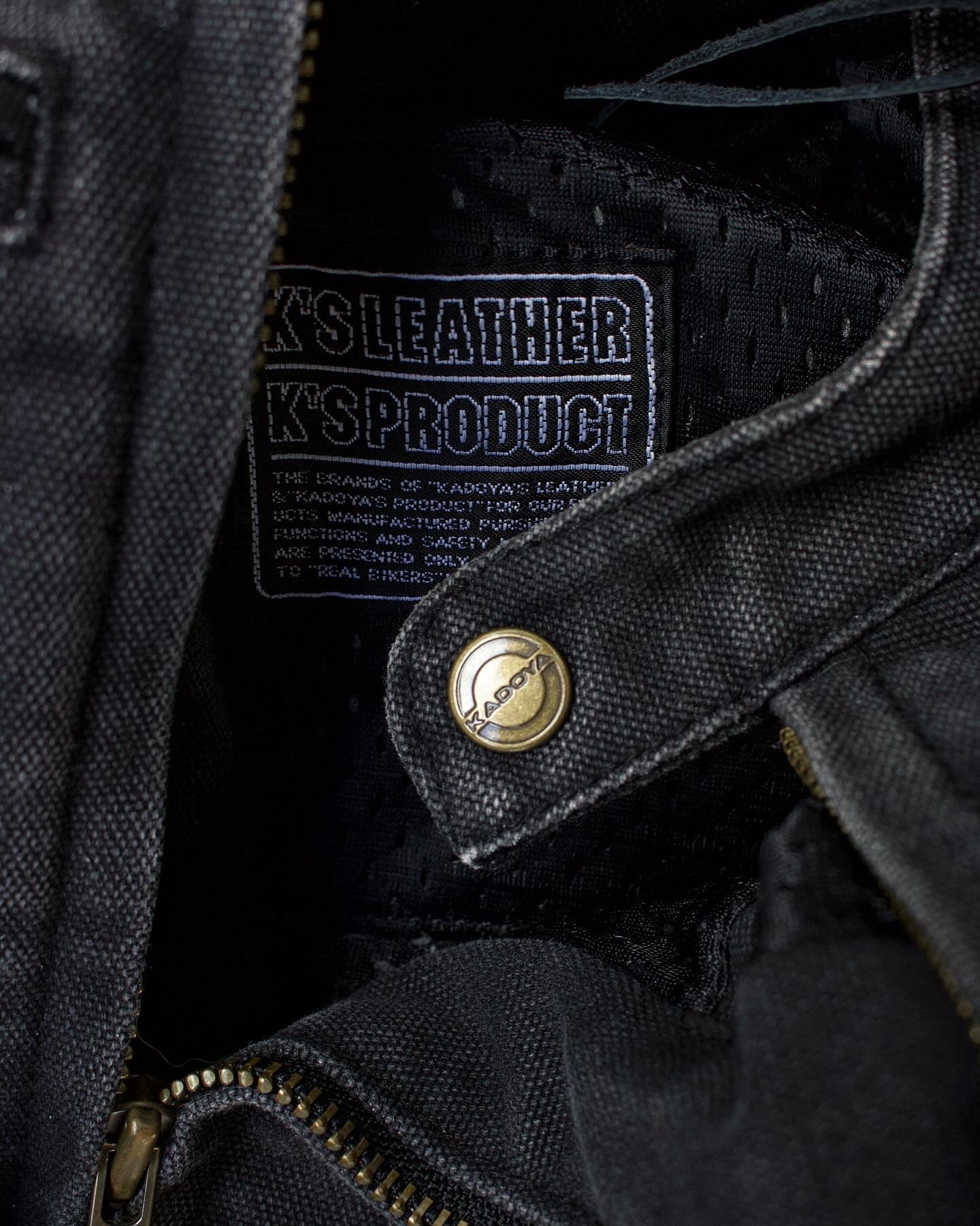KADOYA K’s Leather 00s Padded Motorcycle Denim Jacket