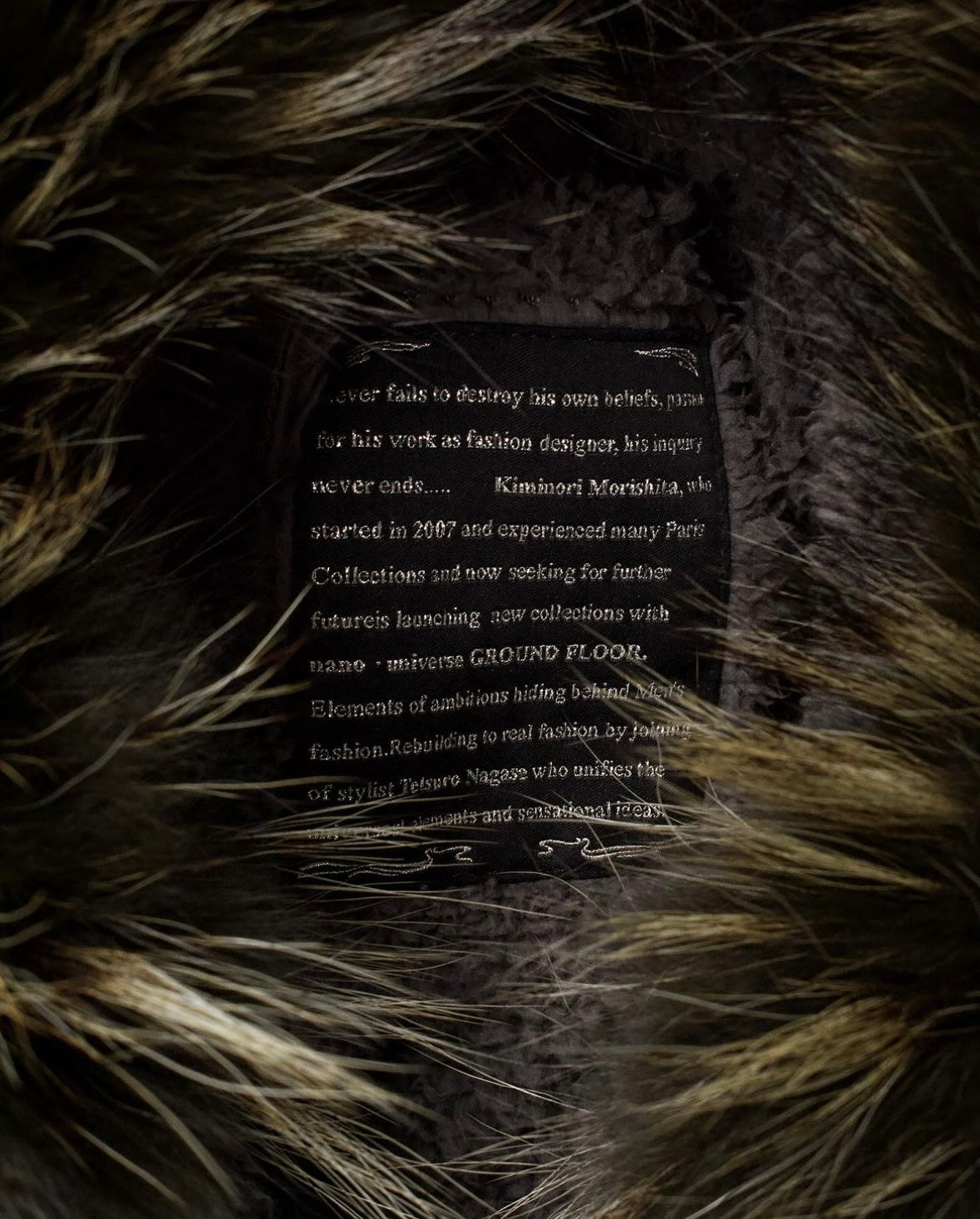 Kiminori Morishita Early 00s Bondage Linen Fur Hood Parka