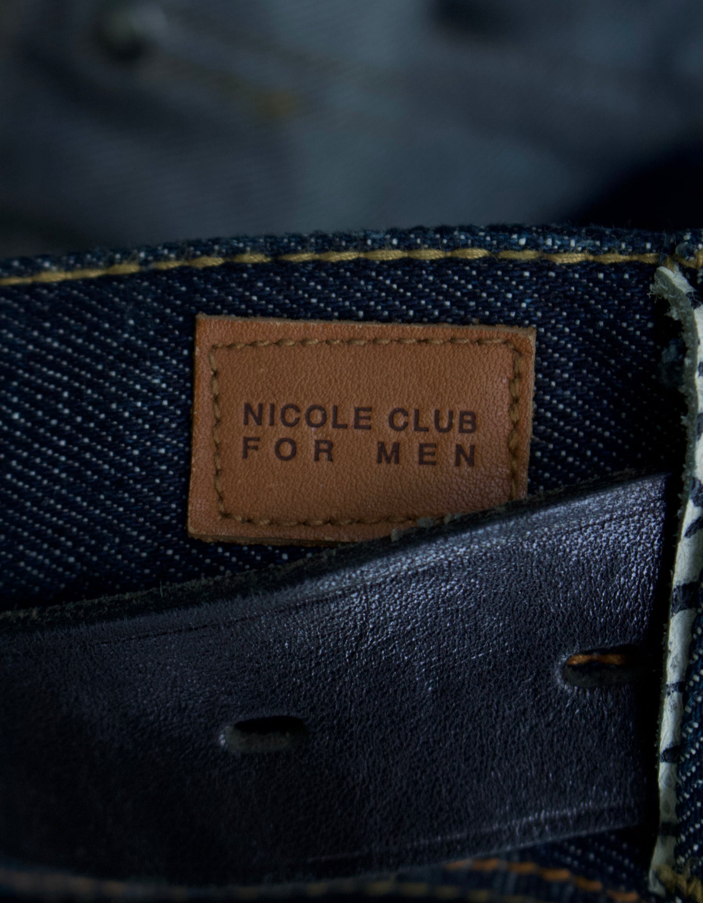 Nicole Club for Men Early 00s Python Bootcut Indigo Denim