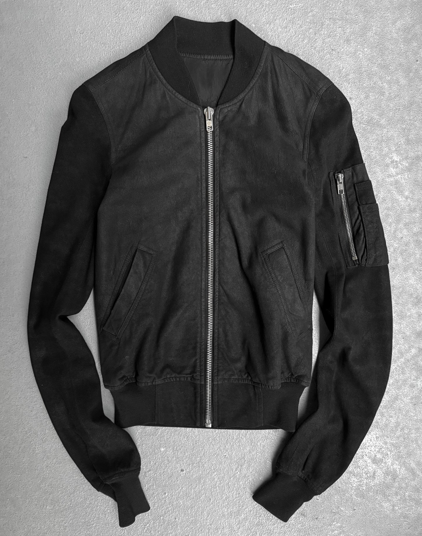Rick Owens SS14 "VICIOUS" Blistered Lamb Leather Bomber Jacket