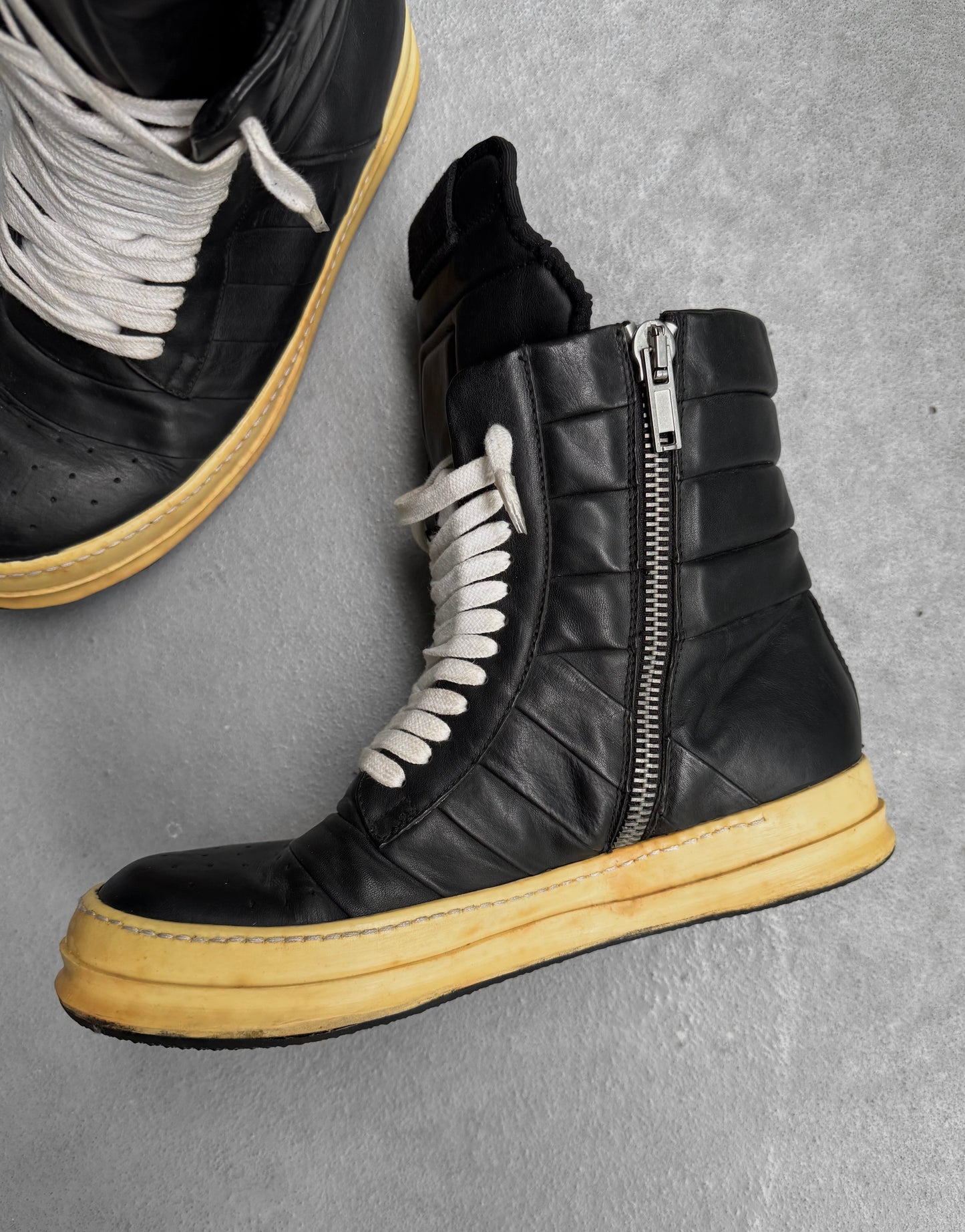 Rick Owens AW09 “CRUST” Dunk Leather Sneakers