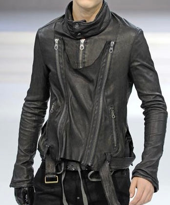 MiharaYasuhiro AW08 Reconstructed Multi-zip Deerskin Leather Jacket