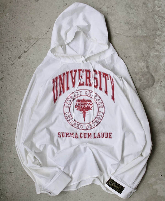 Raf Simons SS22 “Techno Piercer” ‘Summa Cum Laude’ Graphic Hooded Shirt