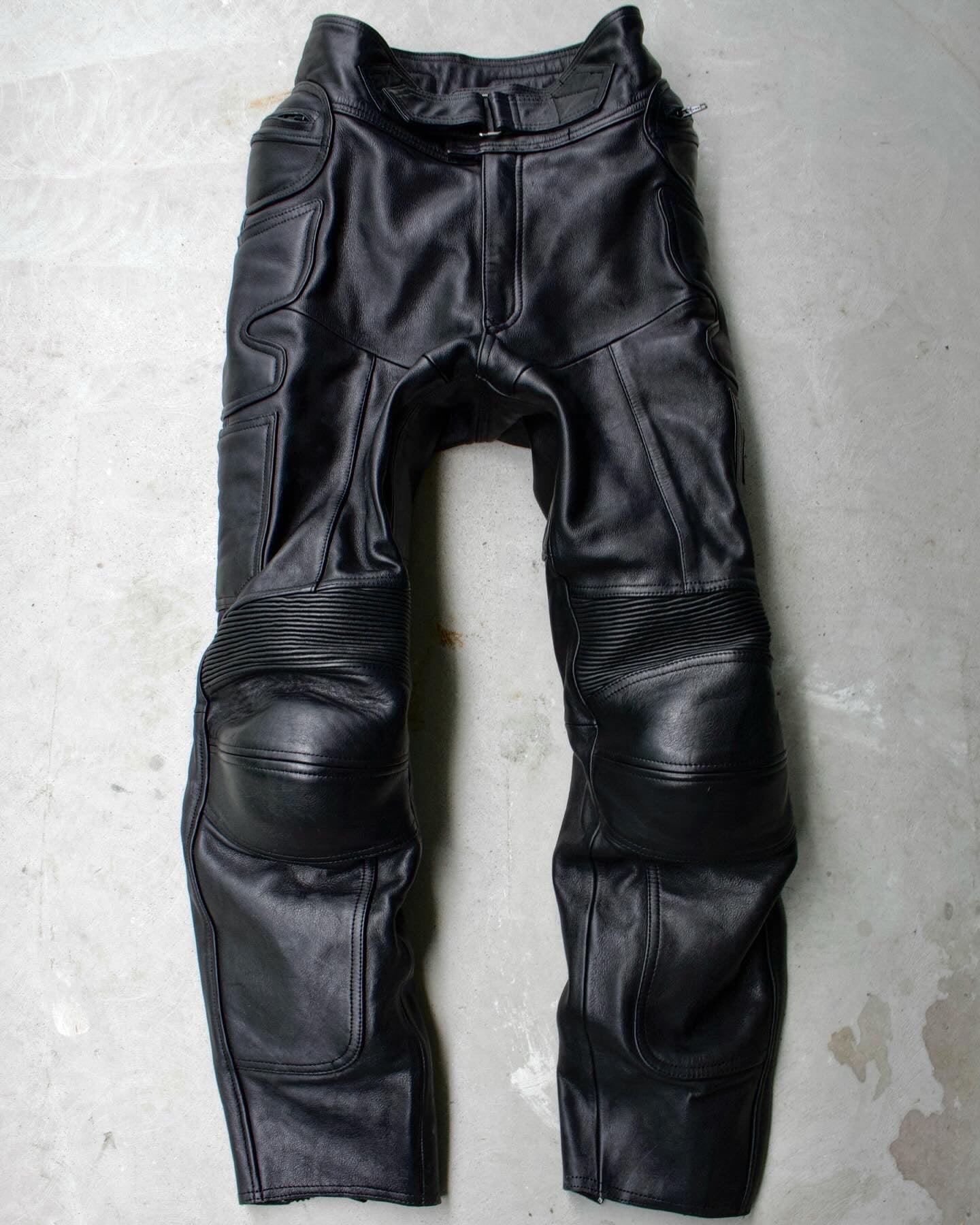 KADOYA K’s Leather Early 00s Padded Cowhide Leather Motorcycle Pants