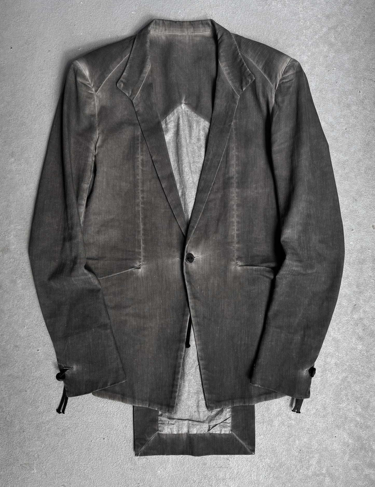 Boris Bidjan Saberi SS12 ‘SUIT3-F1939’ Cold-dyed One Button Blazer