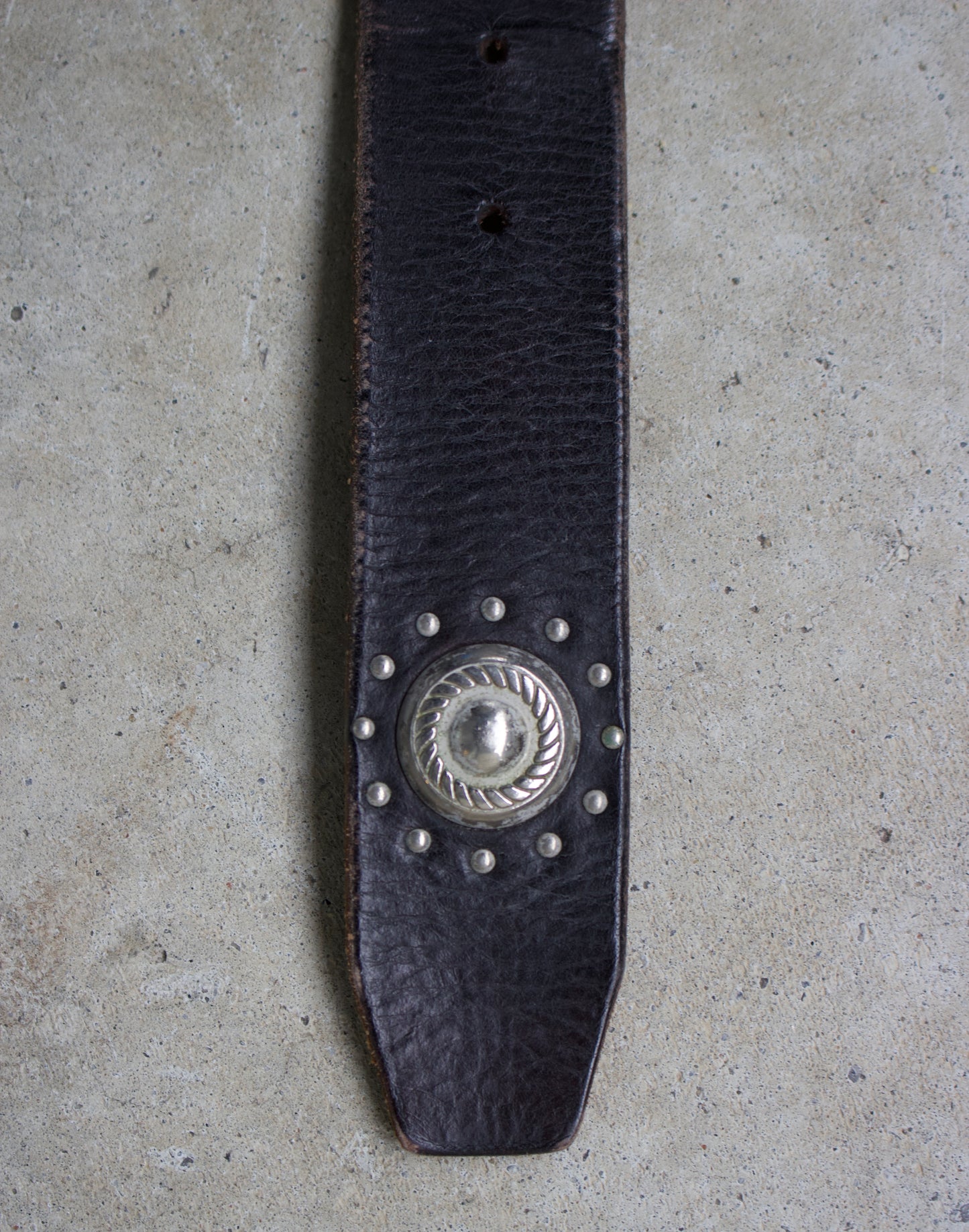 Tornado Mart 00s Western Buckle Python Leather Belt