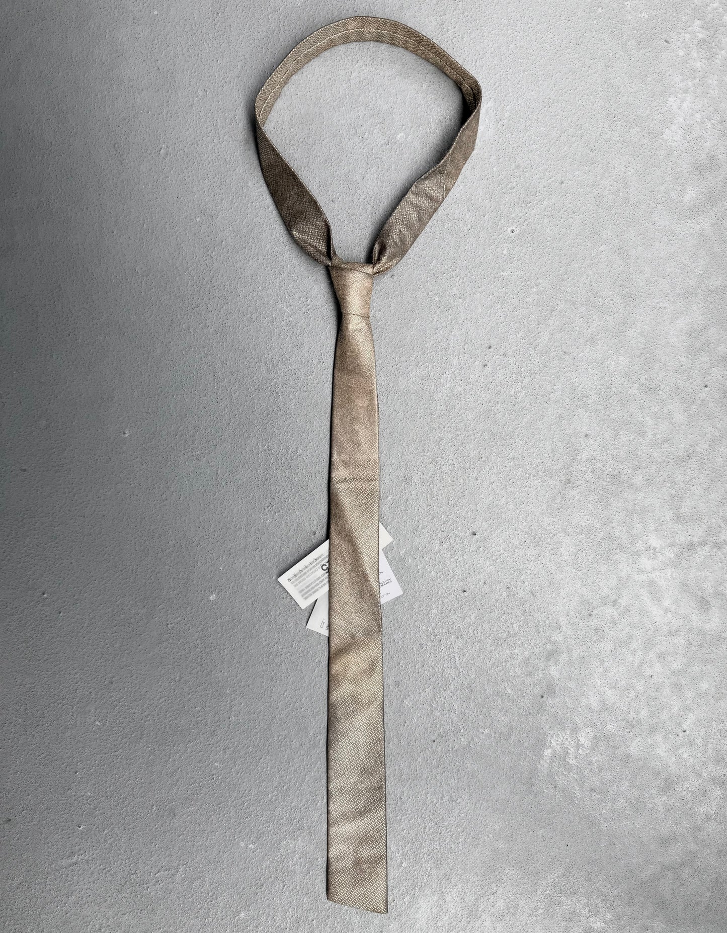 DEEPTI Collection °025 .925 Silver Plated ‘A-197’ Hand-Stitched Tie