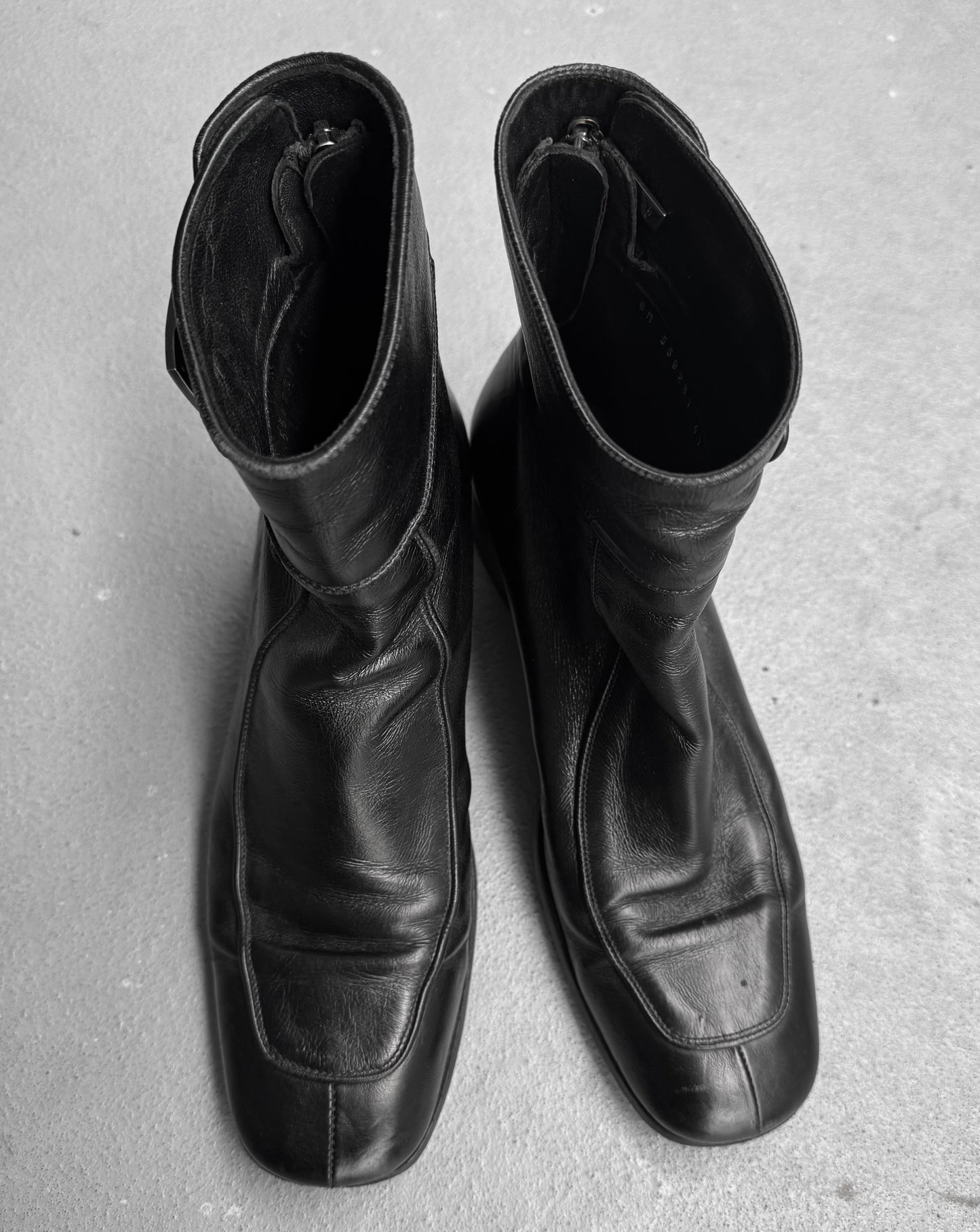 Saint Laurent Paris SS19 Age Leather ‘Miles 30’ Buckle Boots