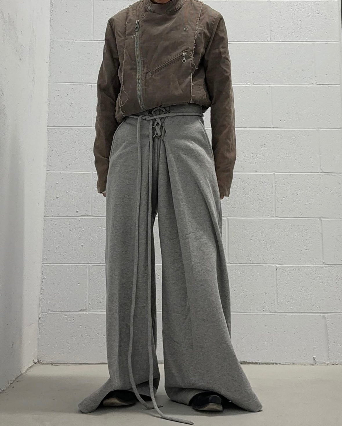 MiharaYasuhiro AW12 Bondage Pleated Wide Leg Sweat Pants