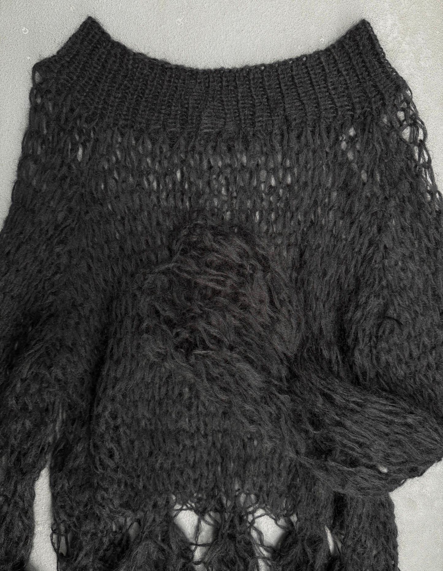 UMA WANG AW13 Mohair Spider Web Open-knit Jumper