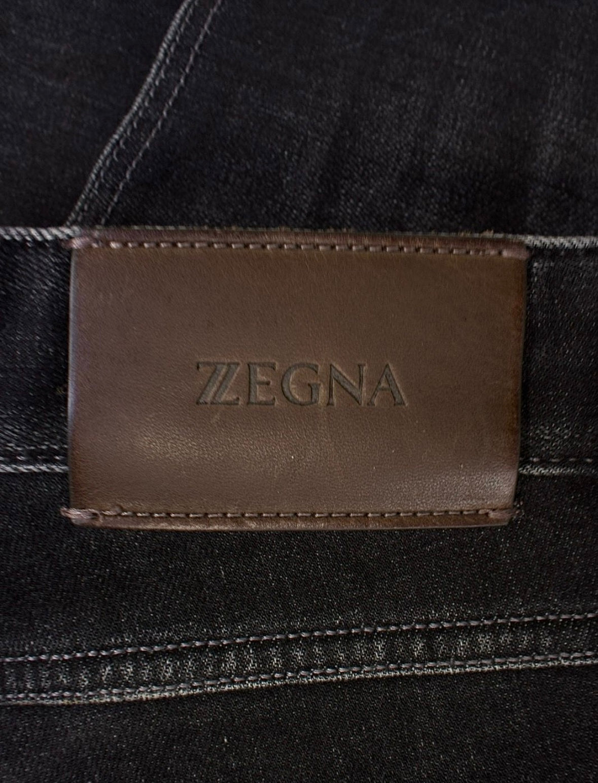 Ermenegildo Zegna Washed Black Denim