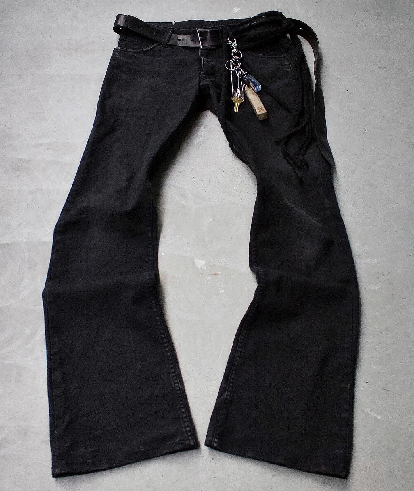 Isamu Katayama “BACKLASH” AW12 Lizzard Patch Bootcut Denim