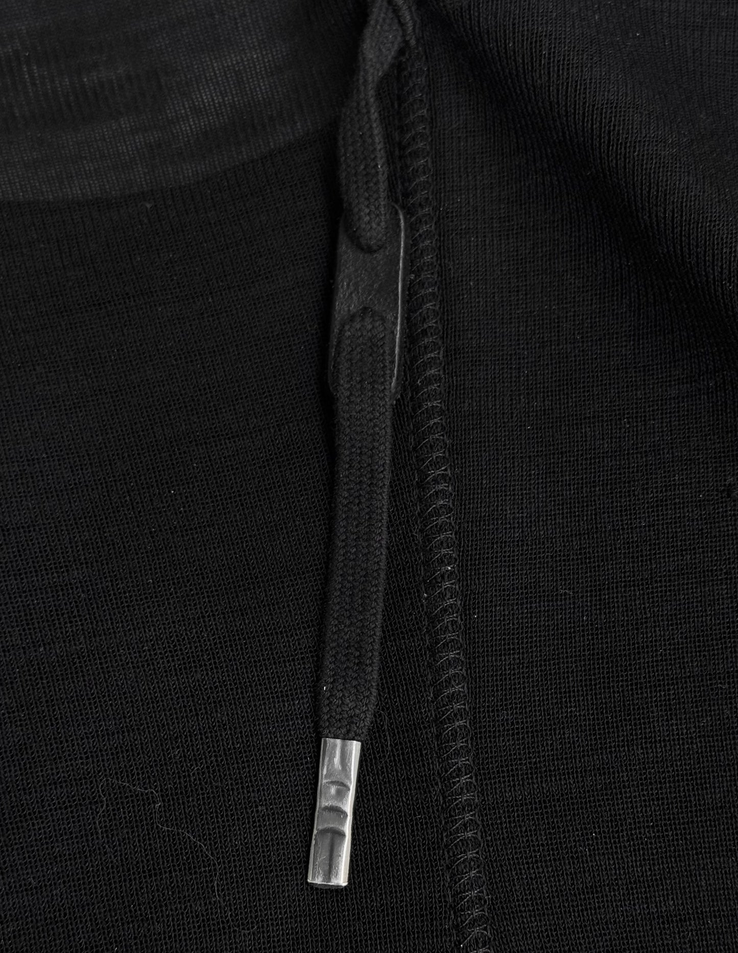 Boris Bidjan Saberi SS15 Black Object-dyed Asymmetrical Cashmere Knitted T-shirt
