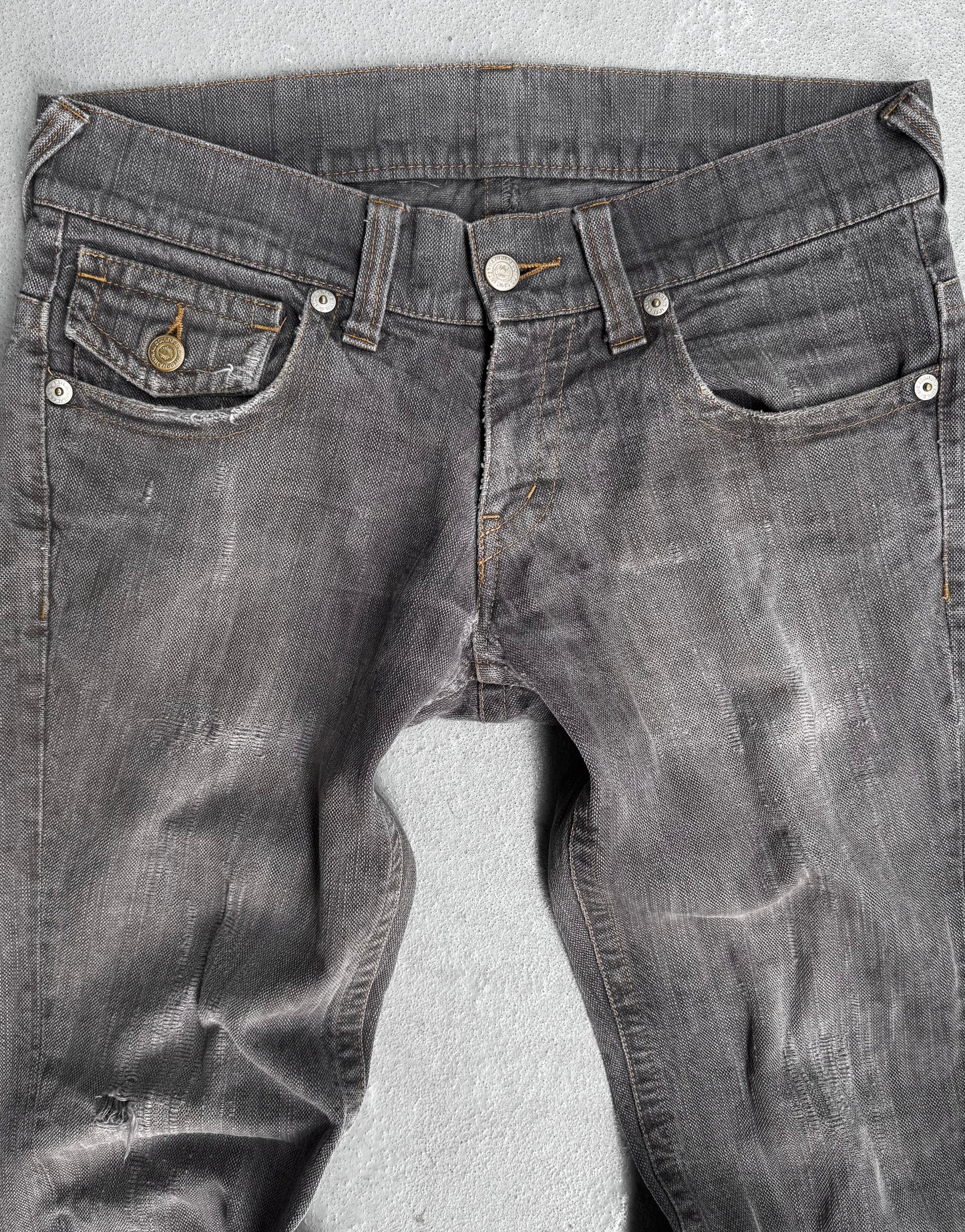 Tornado Mart Early 00s Washed Lilac Bootcut Flare Denim