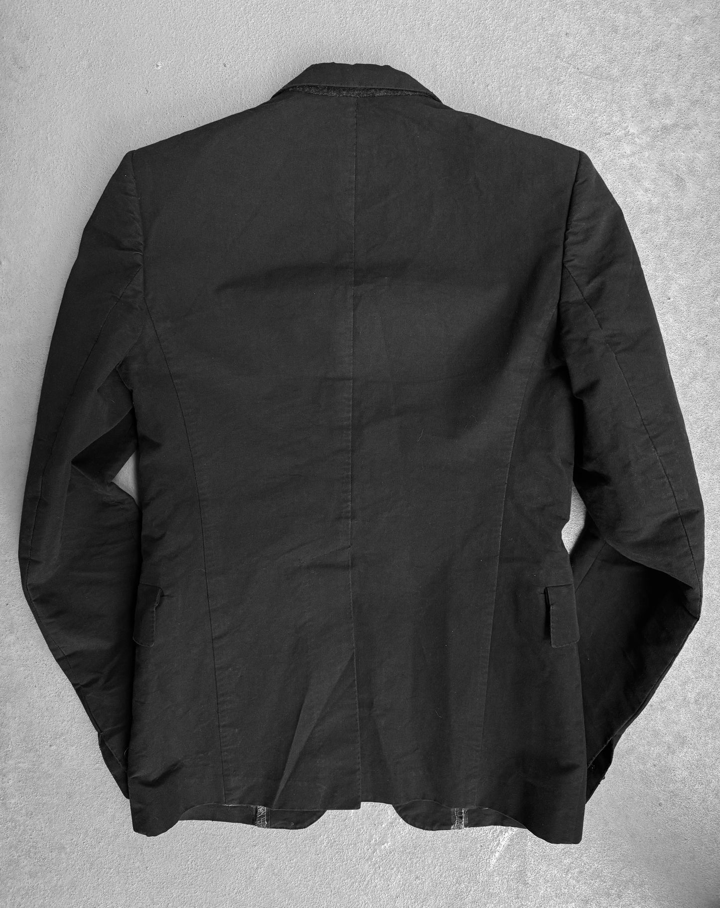 Carol Christian Poell Special ‘GM/2472 CORAWO’ Taped Overlock-Stitching Heavy Cotton Blazer