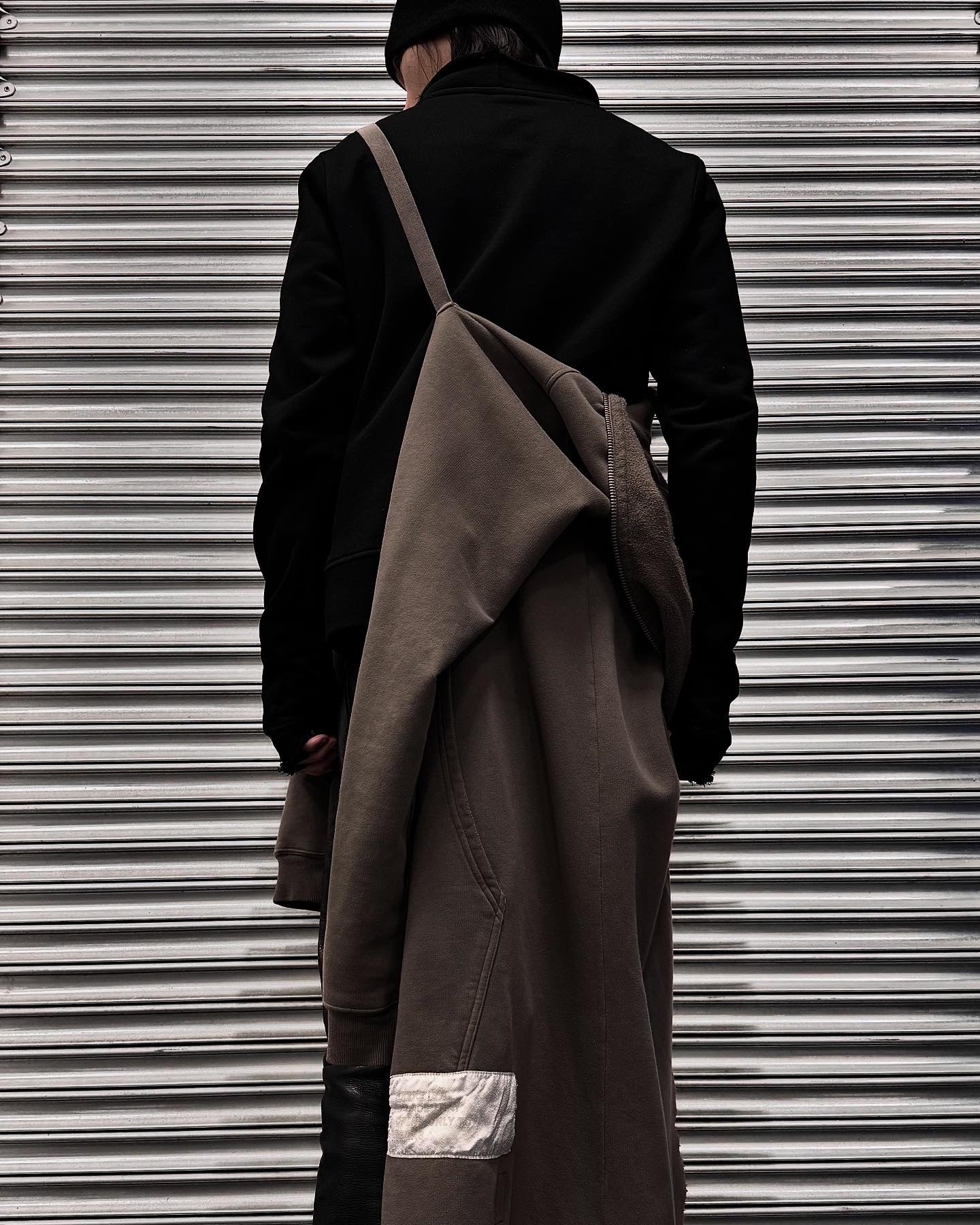 Rick Owens DRKSHDW AW08 “STAG” Gimp Hooded Long Coat