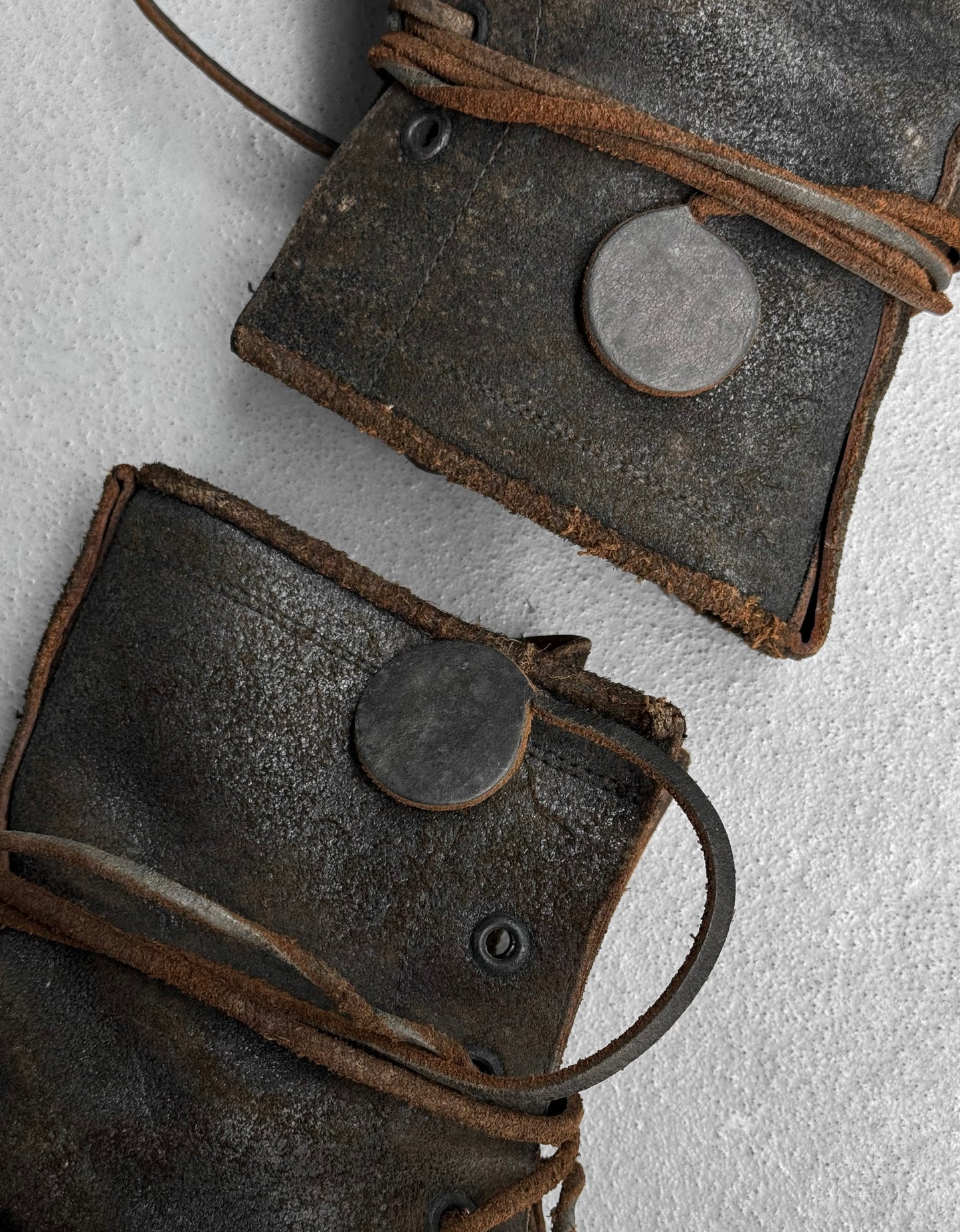 Carpe Diem Early 00s Distressed Horse Leather ‘S23M’ Lace-up Boots