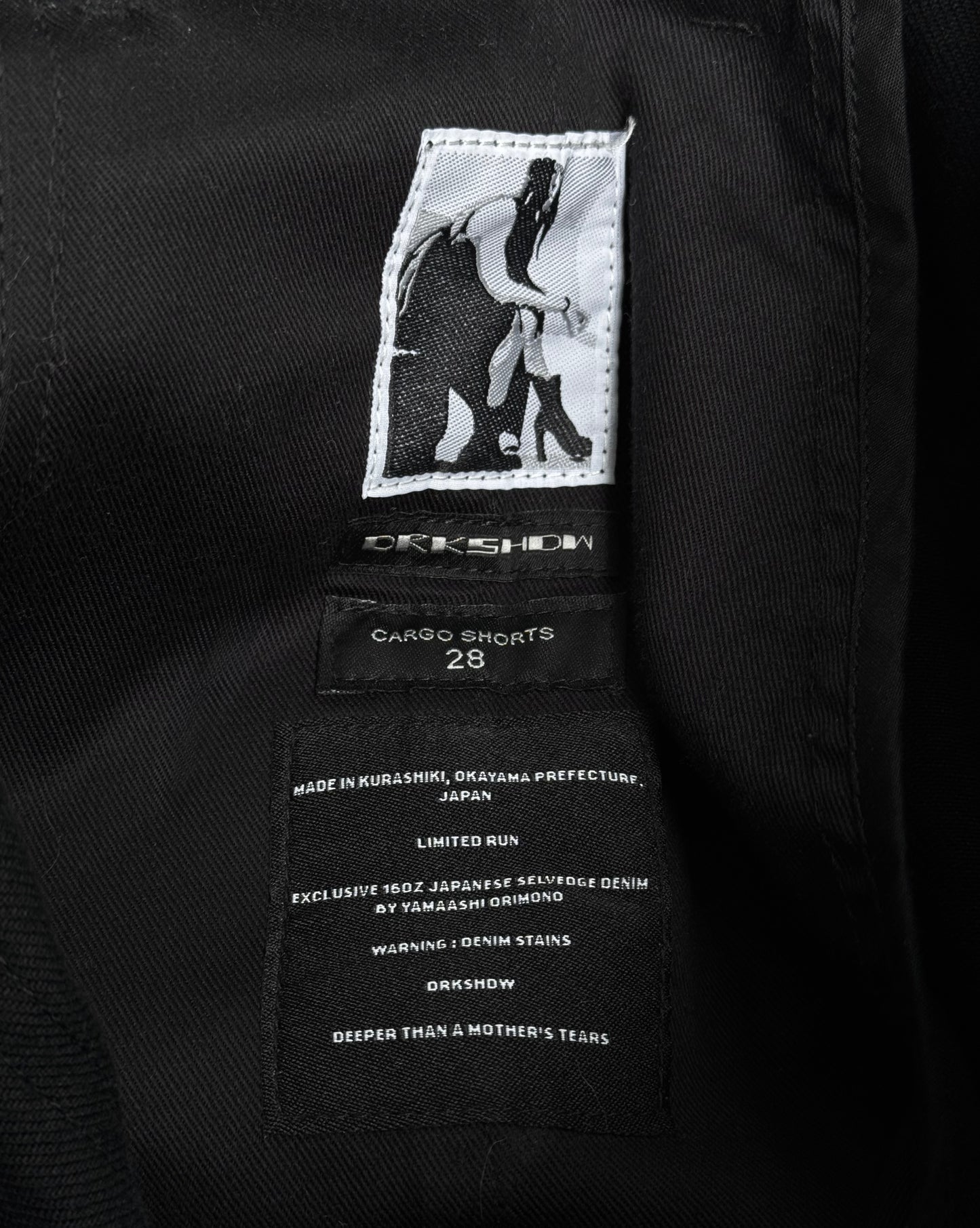 Rick Owens DRKSHDW SS23 “EDFU” 16oz Japanese Denim Cargo Shorts