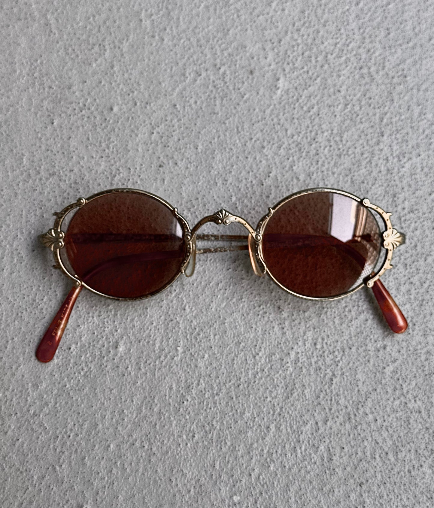 Jean-Paul GAULTIER Late 90s Engraved Frame Sunglasses