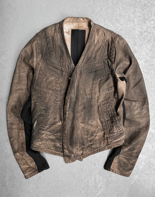 Rick Owens SLAB AW05 Oiled-stained Denim Jacket