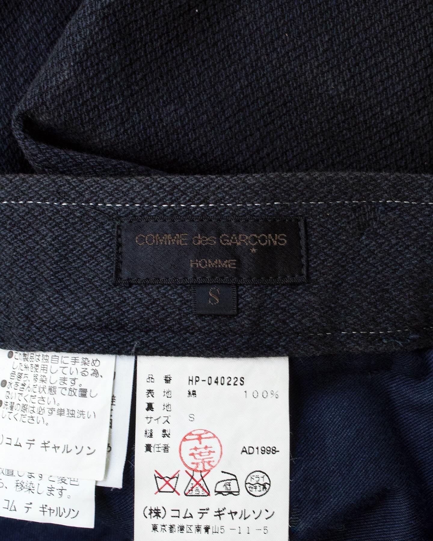 COMME des GARÇONS HOMME AW98 Oversized Work Pants