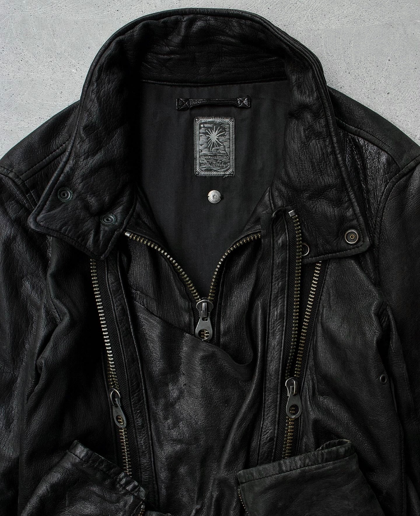 MiharaYasuhiro AW08 Reconstructed Multi-zip Deerskin Leather Jacket