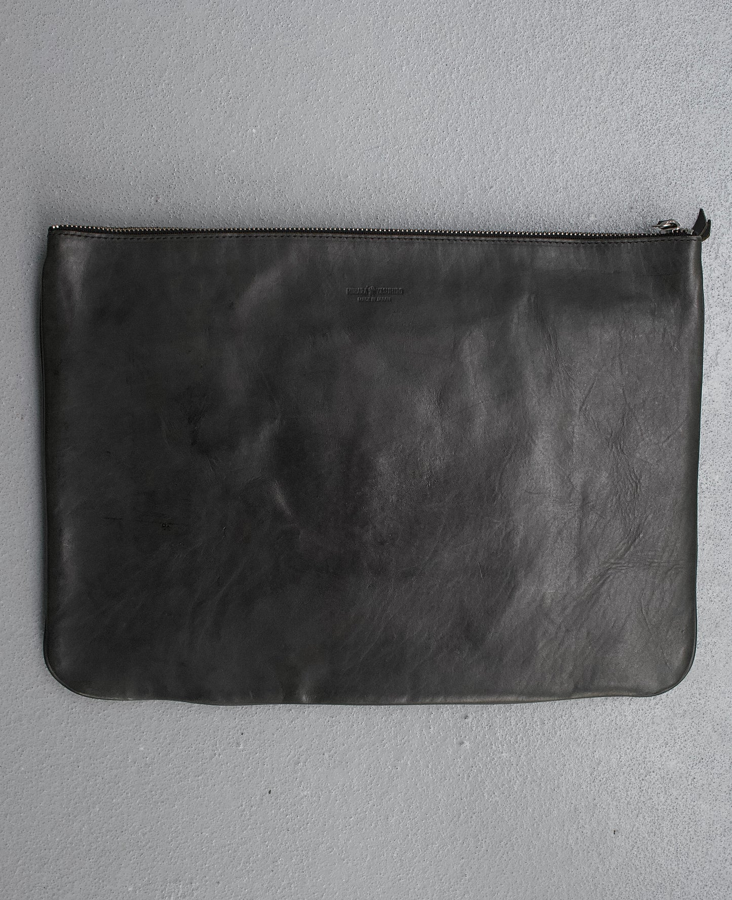 MiharaYasuhiro Early 00s “Invisible II” Trompe l’oeil Leather Clutch