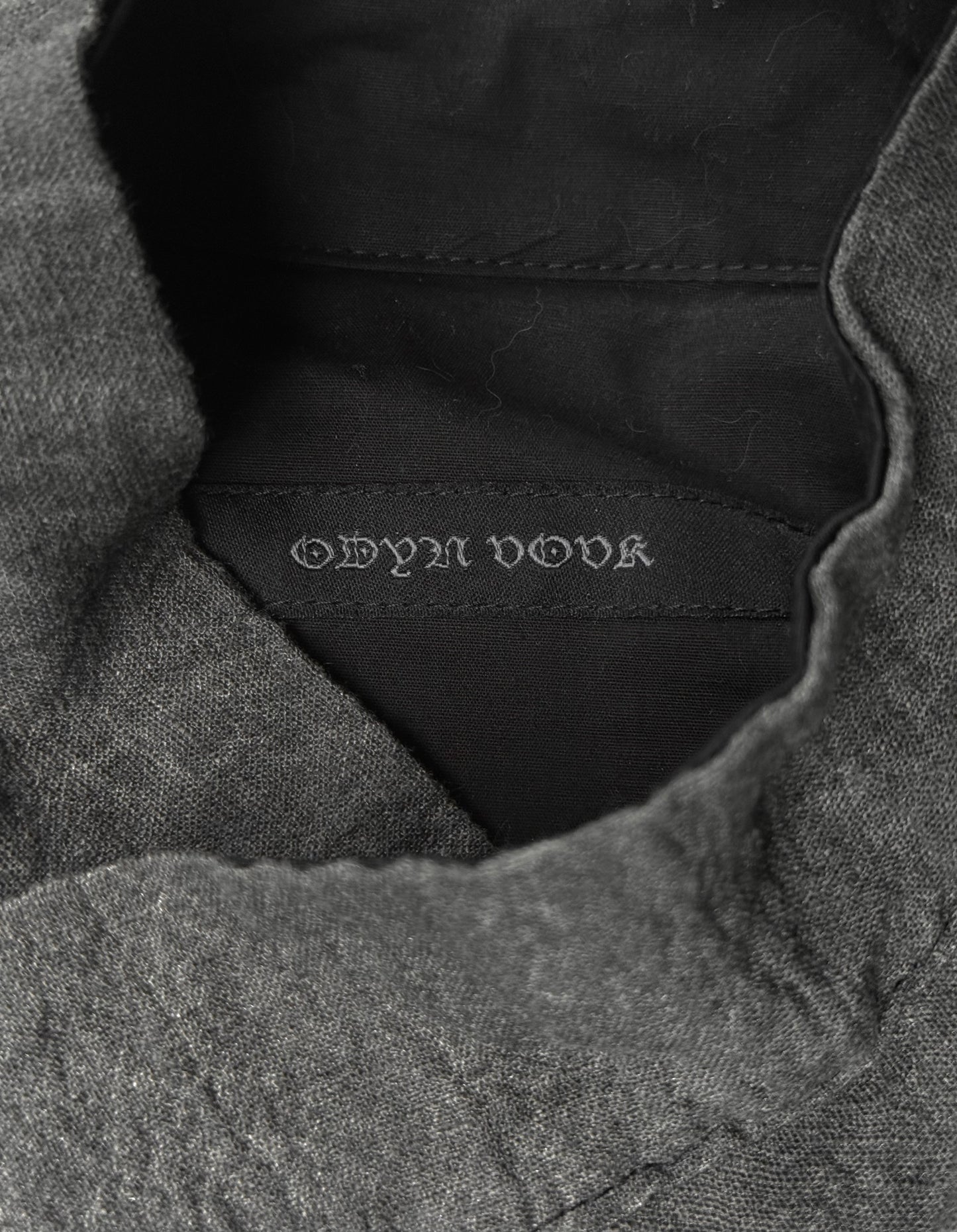 ODYN VOVK SS11 "FIVE" Double Layered Frayed Edge Buckle Cuff Shirt