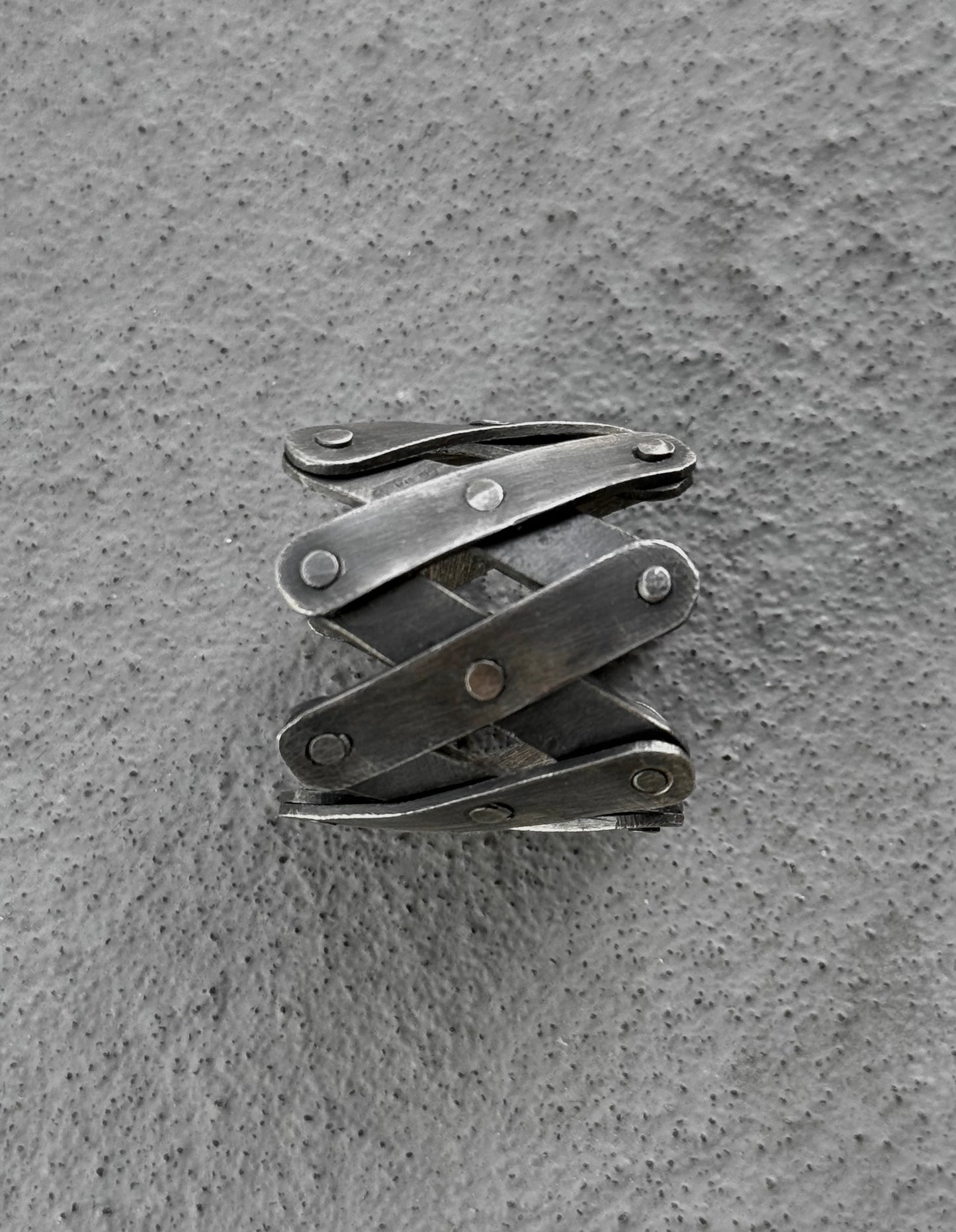 Carol Christian Poell 'MM/2408' Pantograph Adjustable Silver Ring