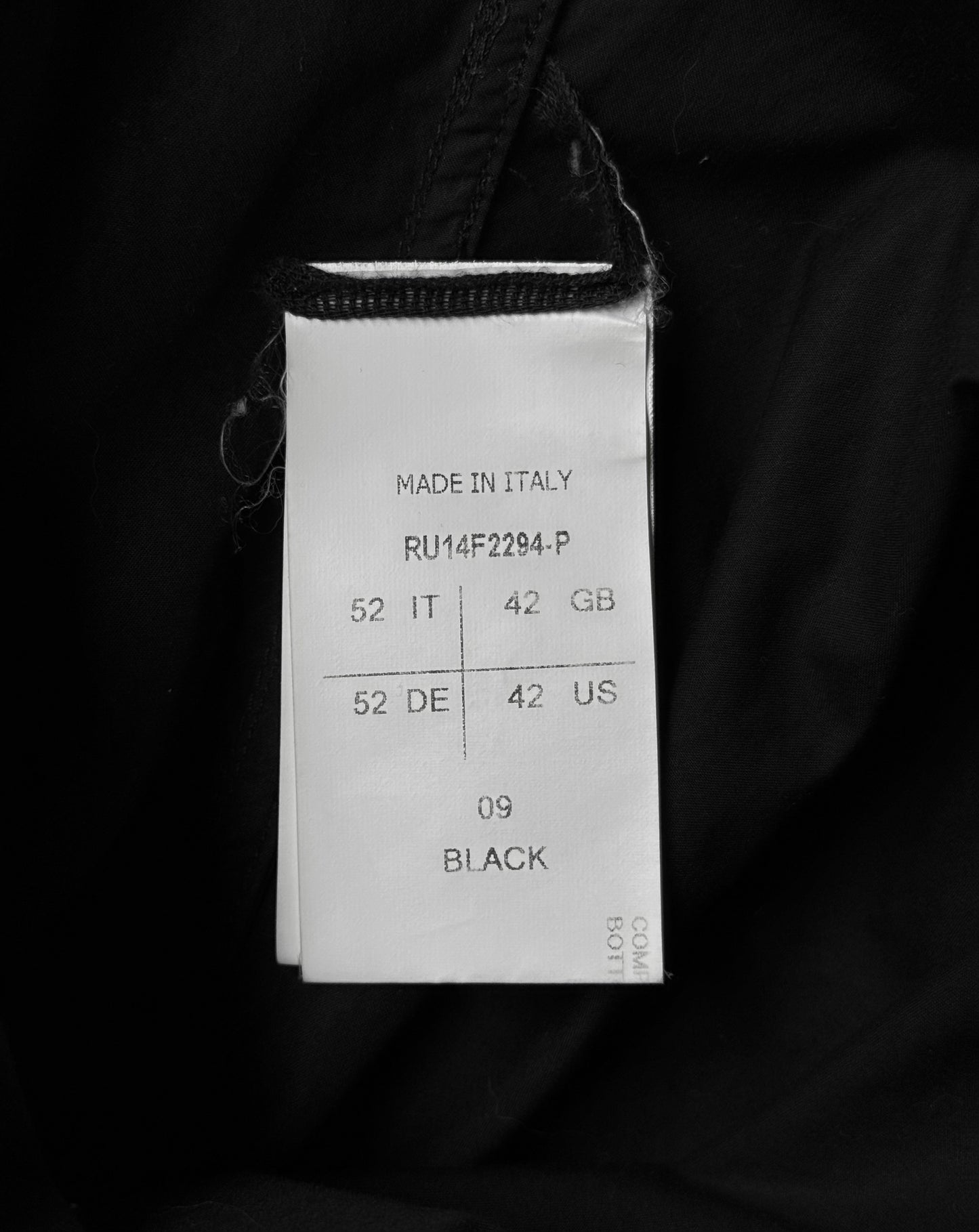 Rick Owens AW14 “MOODY” Asymmetrical Button-up Shirt