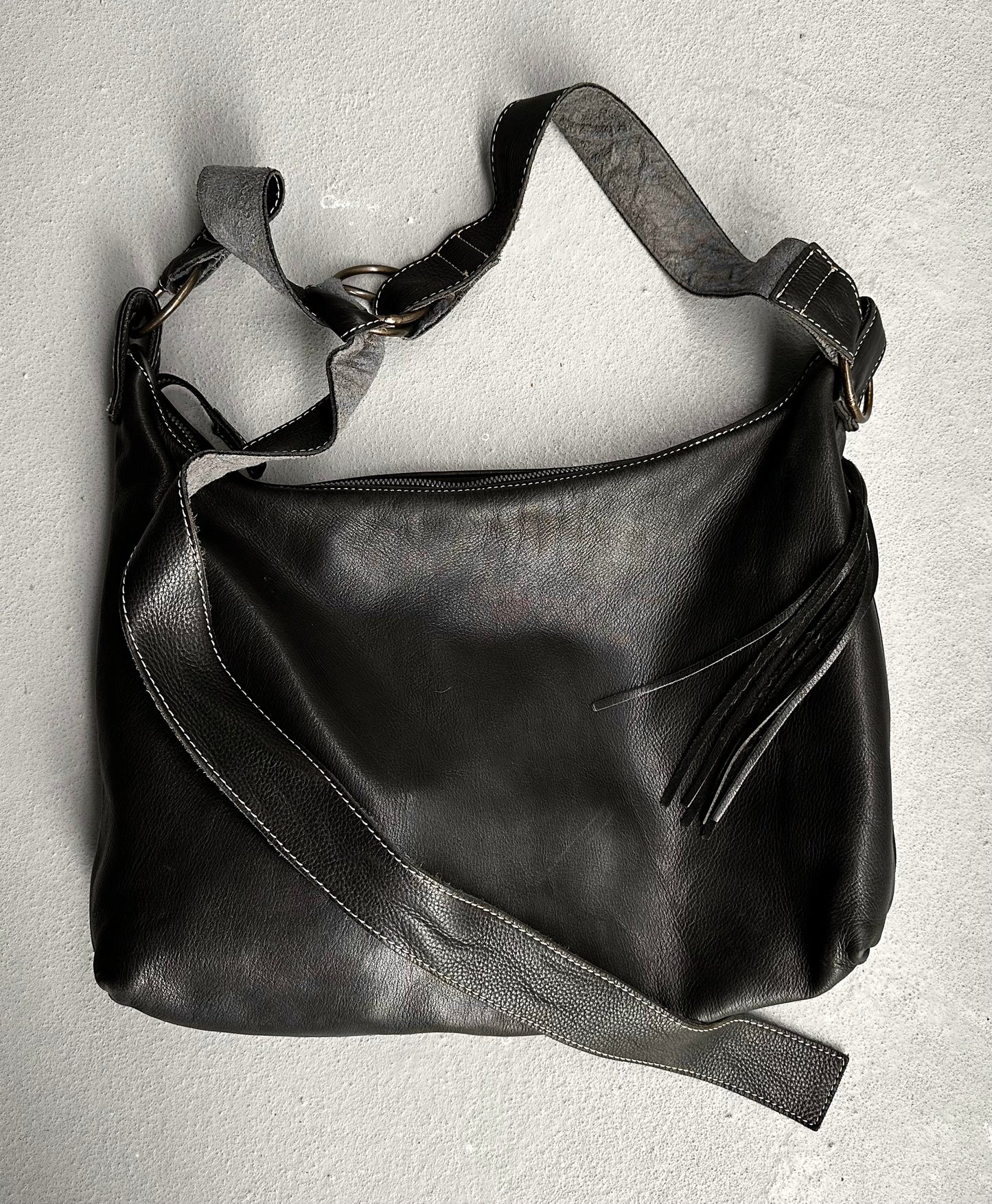 Kyoji Maruyama Early 00s Cowhide Leather Shoulder Strap Bag