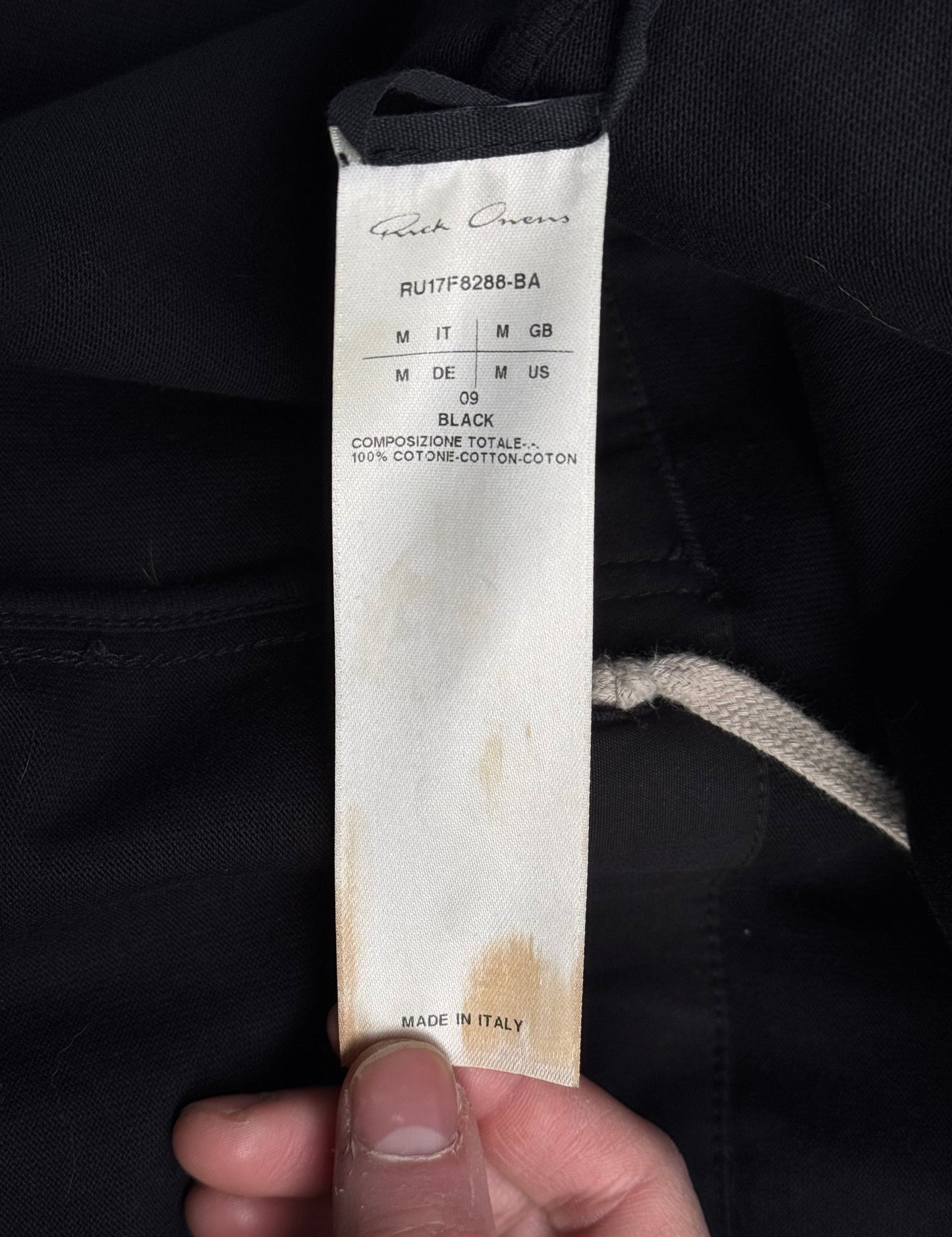 Rick Owens AW17 “GLITTER” Black Long Zip-up Hoodie