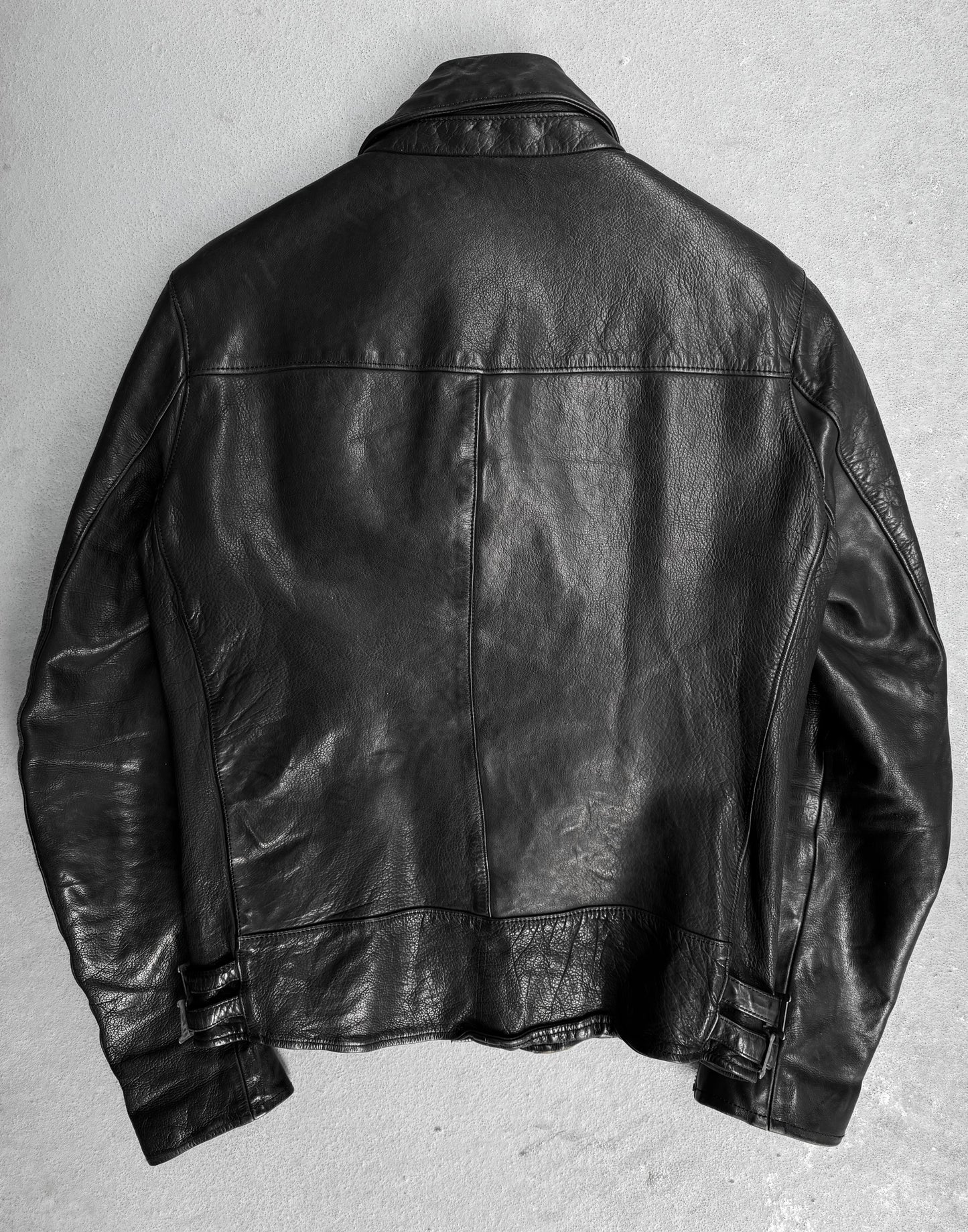 ATTACHMENT by Kazuyuki Kumagai Early 00s Multi-zip Calfskin Leather Biker Jacket
