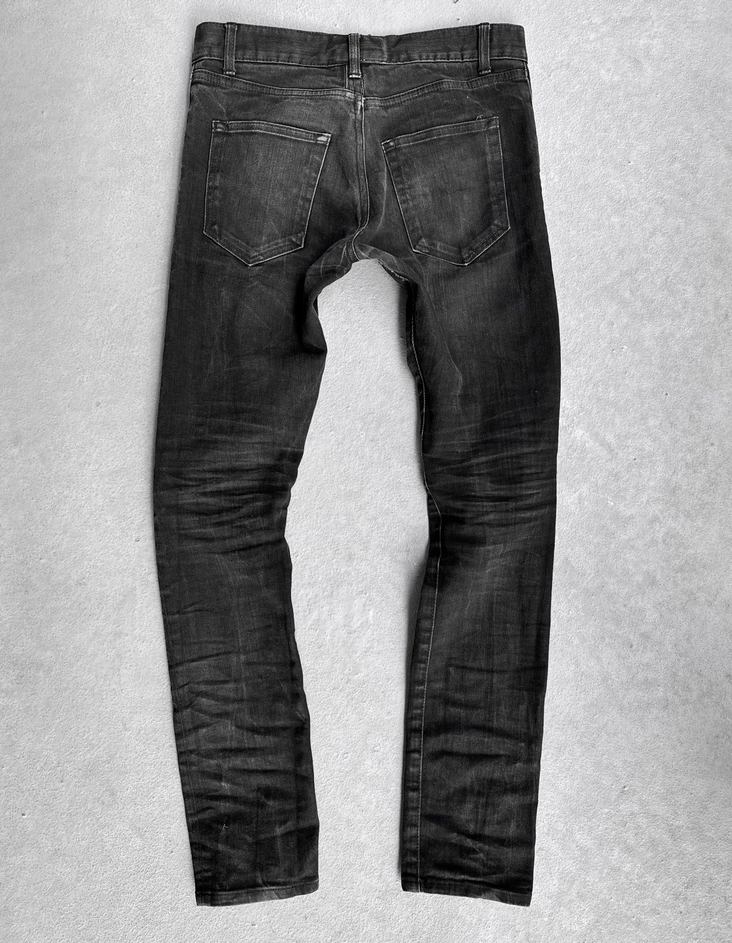 Saint Laurent Paris AW12 ‘D02’ Washed Grey Skinny Denim