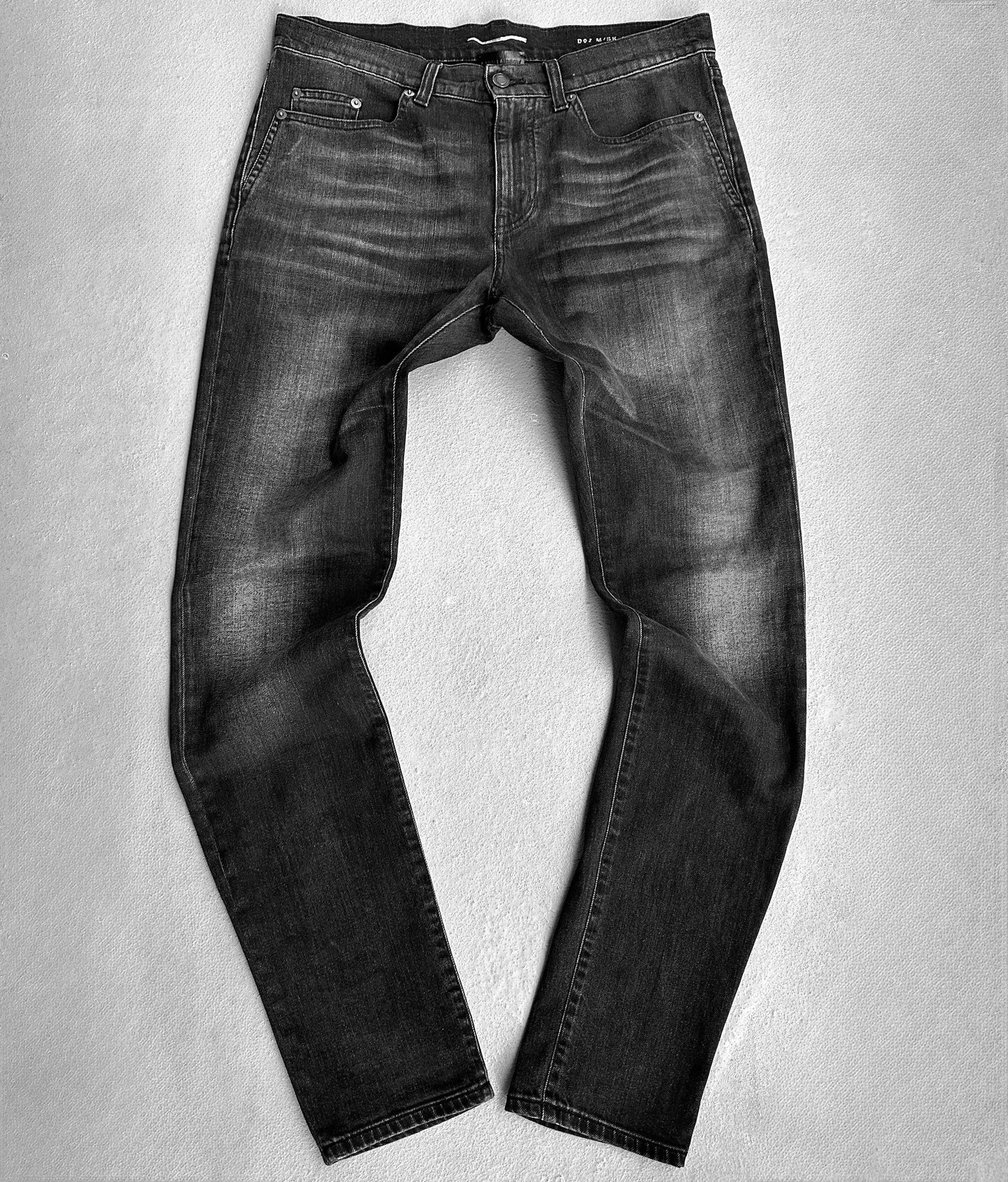 Saint Laurent Paris AW17 'D02' Grey Washed Skinny Denim