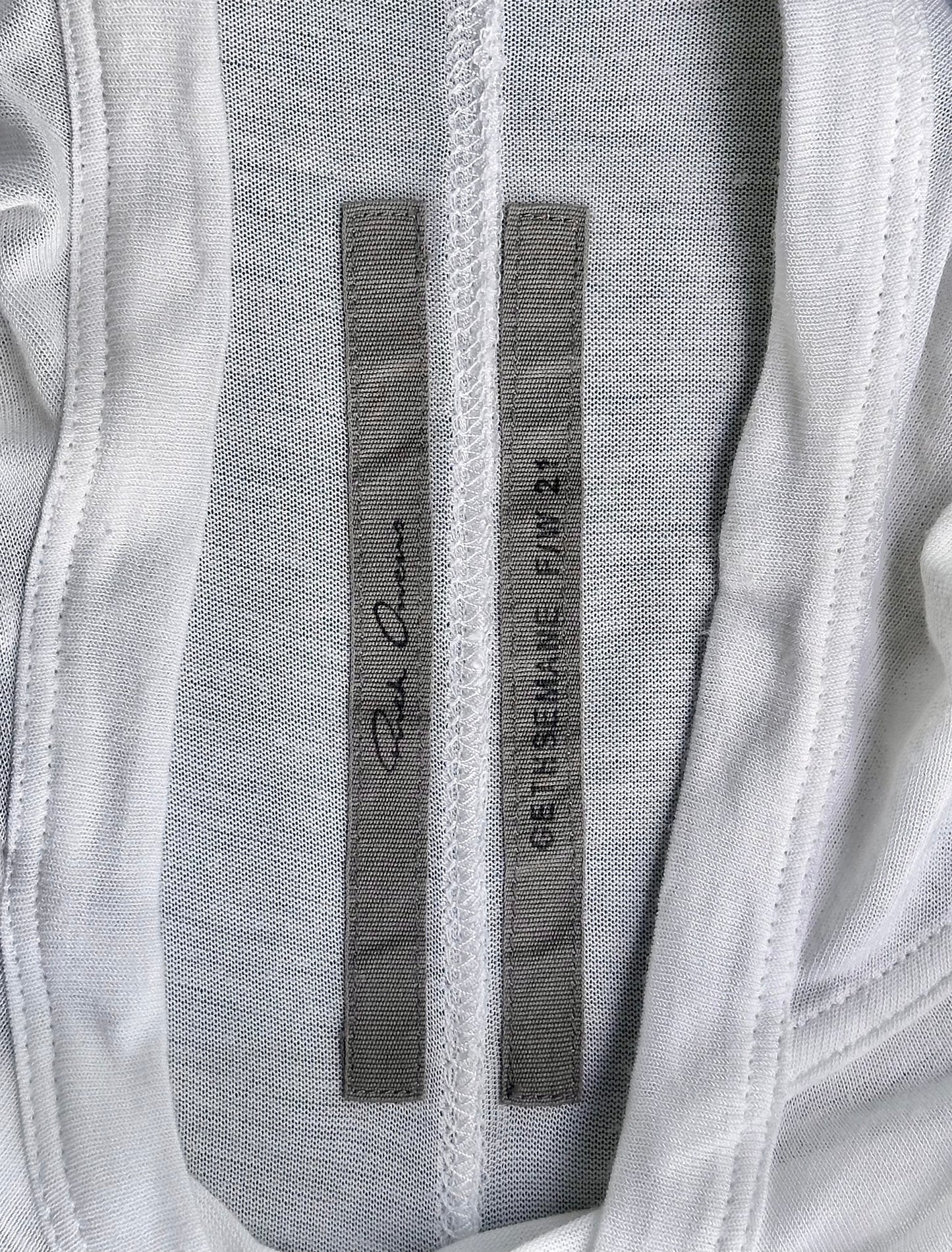 Rick Owens AW21 “GETHSEMANE” White Silk Level T-shirt