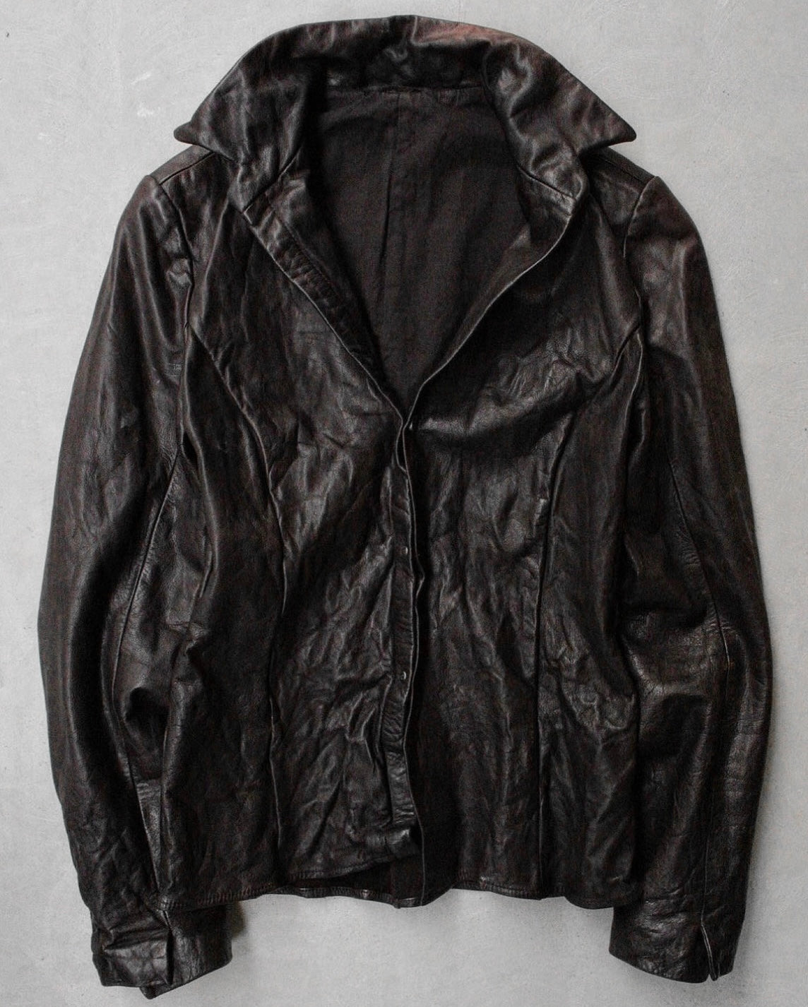 高*士様 c diem washable leather shirt ccp j Carpe Diem AW02 “The Last Scene” Washable Cowhide Wrinkle